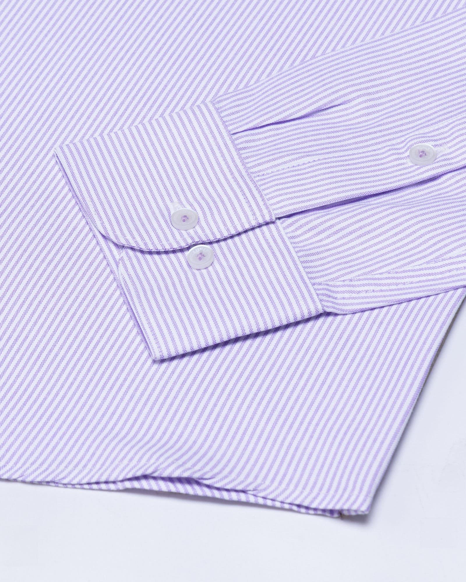 Zanrix Lavender Stripe Button Down Oxford Cotton Shirt