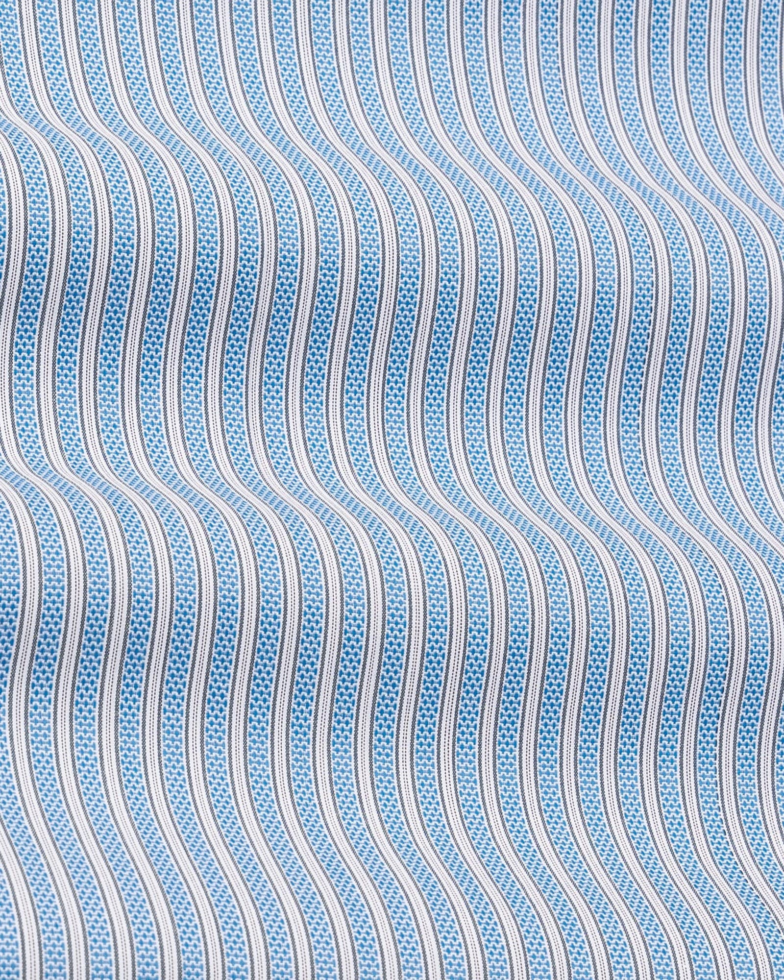 Edific Blue Stripes Cotton Shirt