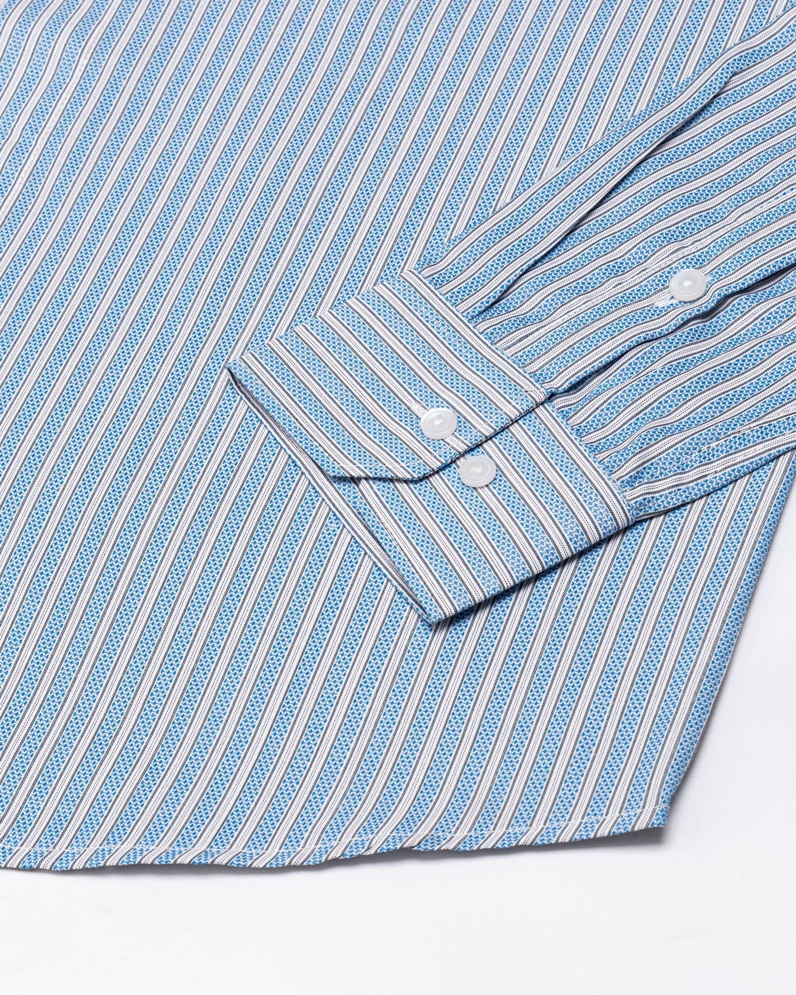 Edific Blue Stripes Cotton Shirt