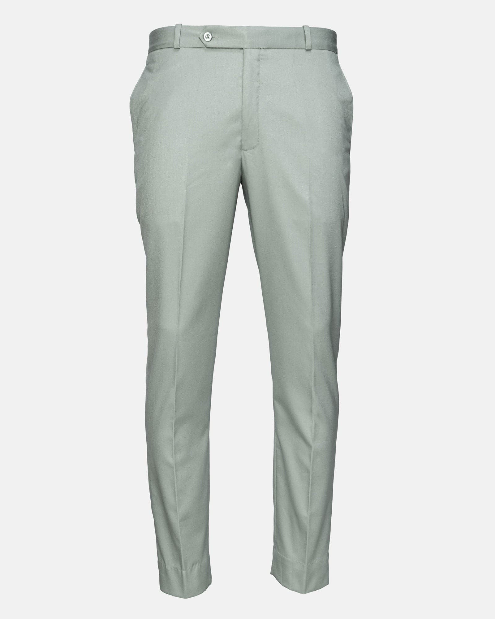 Canes Light Olive Plain Formal Cotton Pant