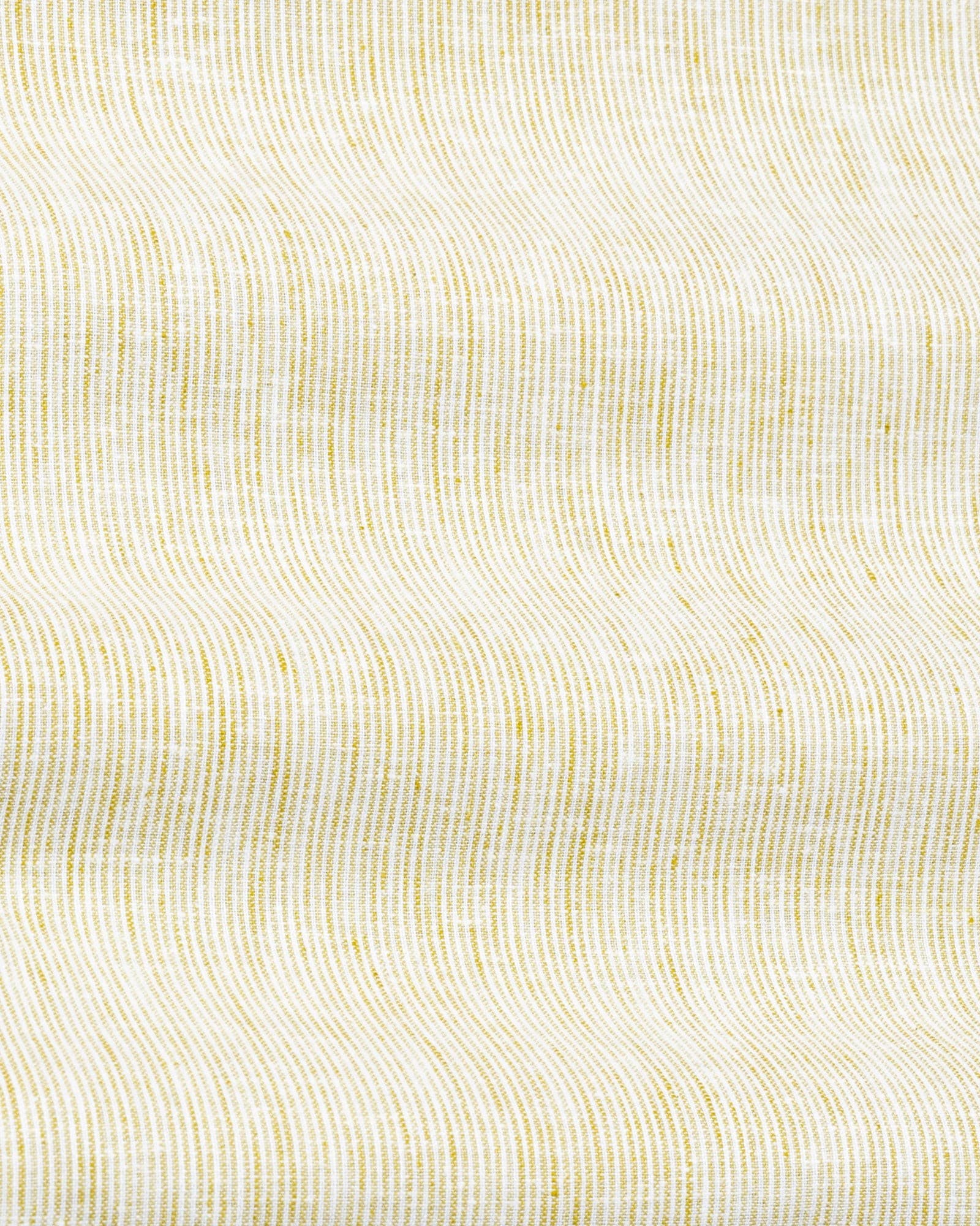 Macbeth Yellow Stripe Button Down Linen Shirt