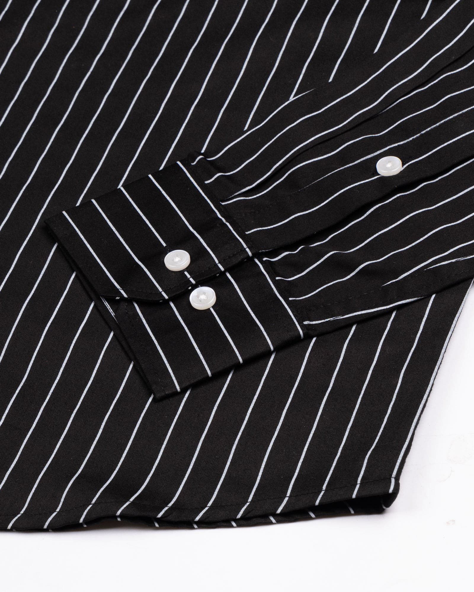 Orter Black Stripes Button Down Premium Cotton Shirt