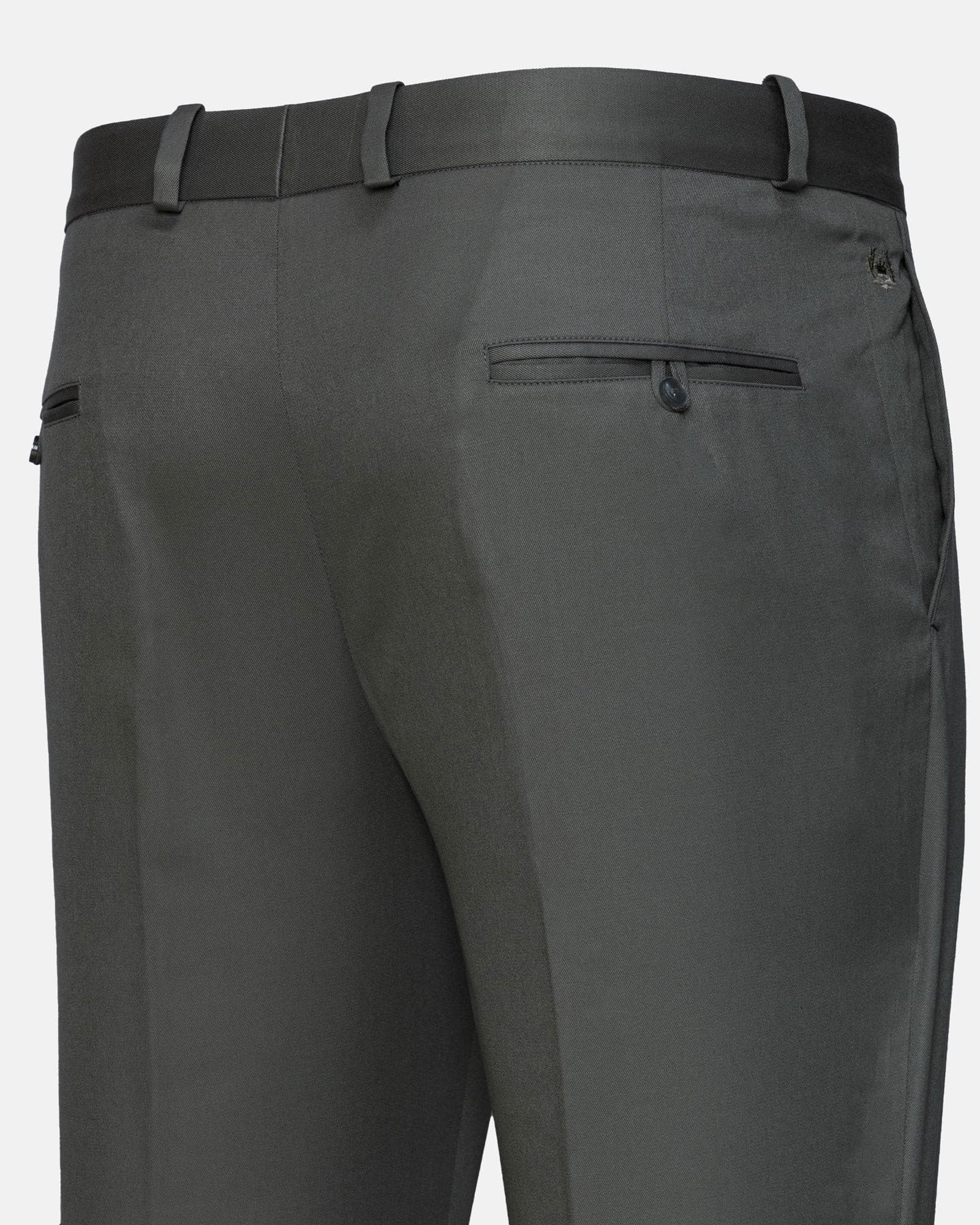 Canes Ash Grey Plain Formal Cotton Pant