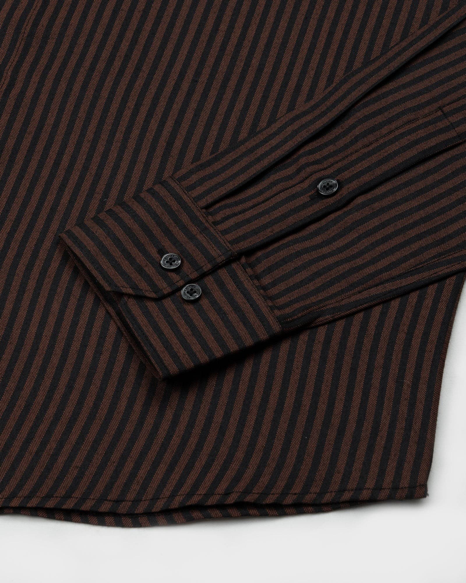 Destiny Brown Stripes Oxford Cotton Shirt