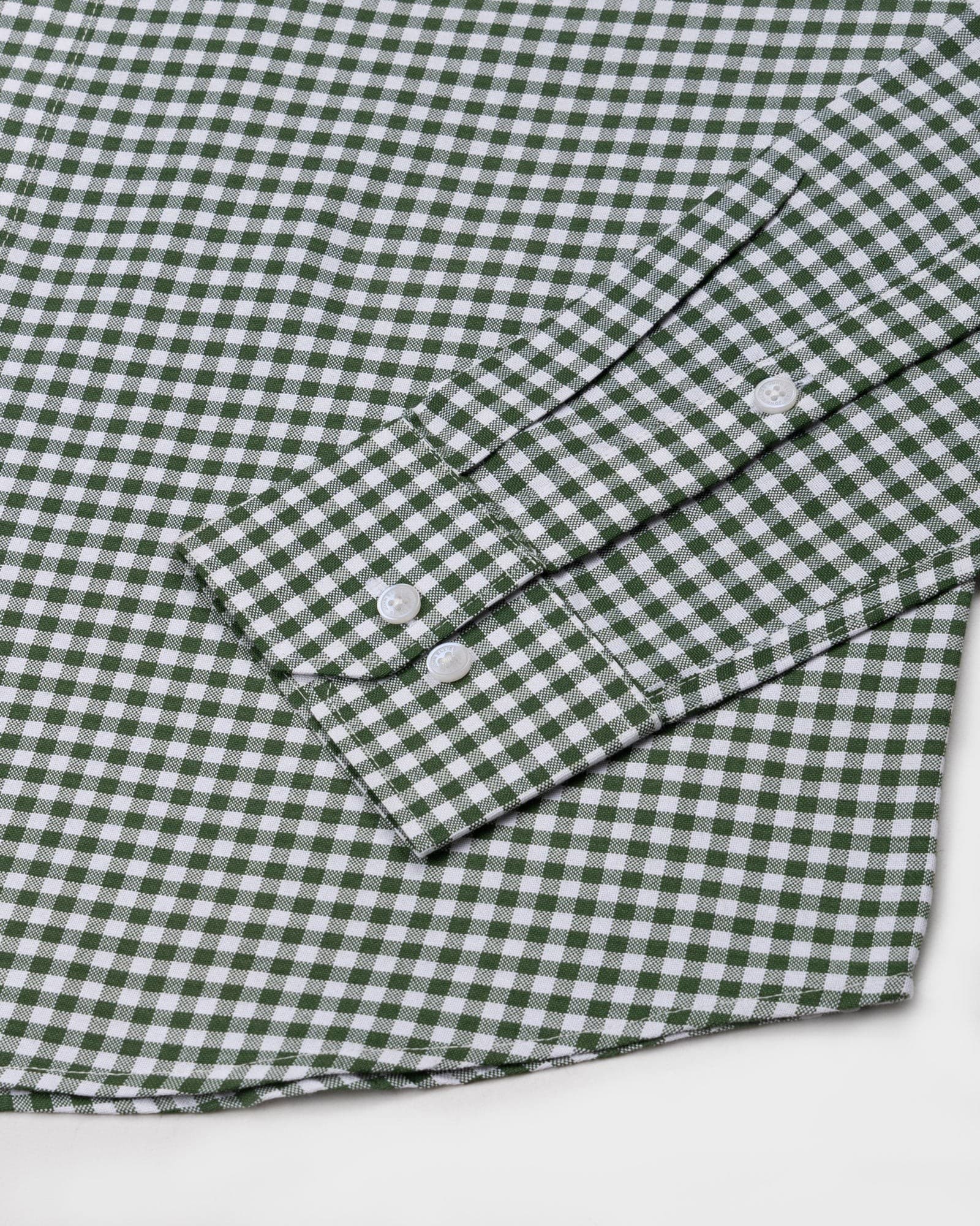 Prascot Green Check Oxford Cotton Shirt