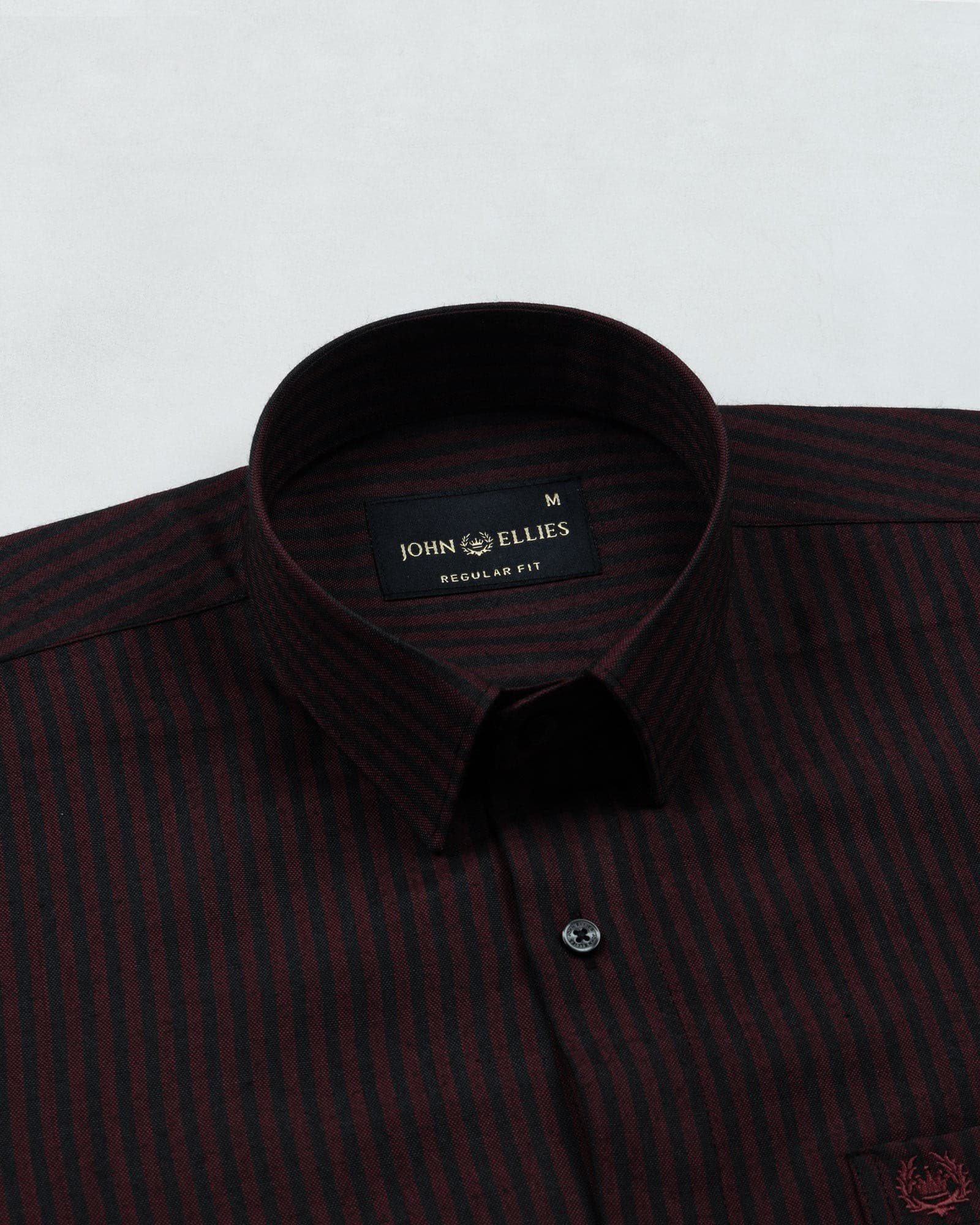 Destiny Red Stripes Oxford Cotton Shirt
