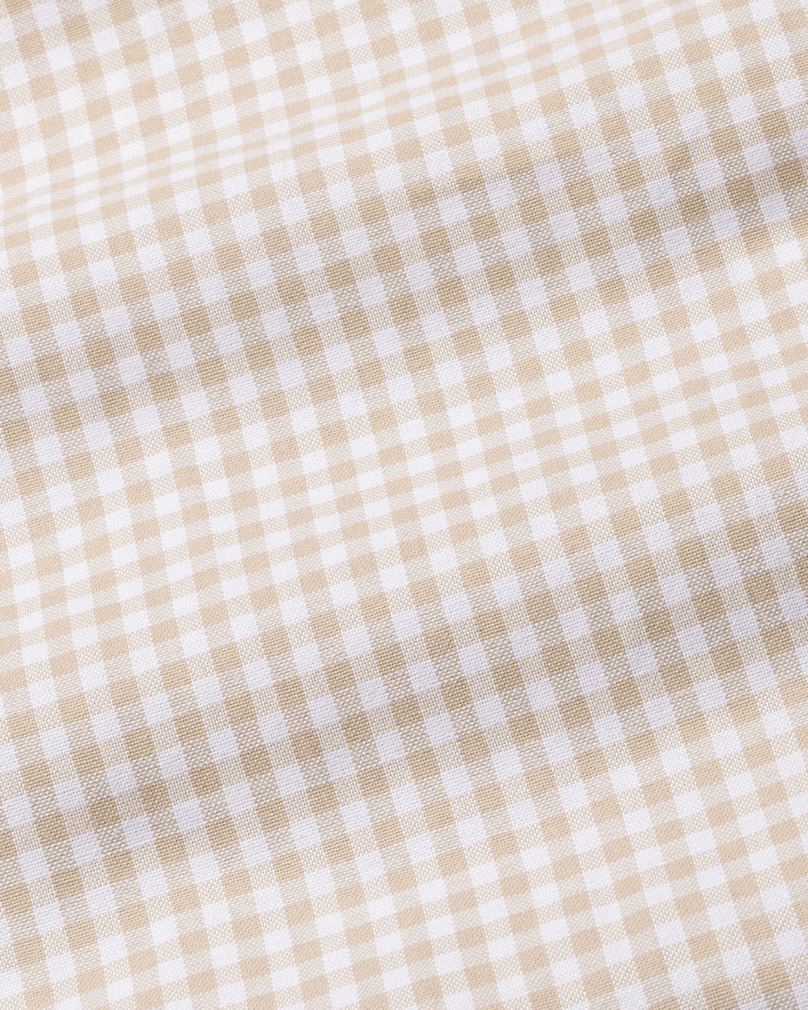 Prascot Cream Check Oxford Cotton Shirt
