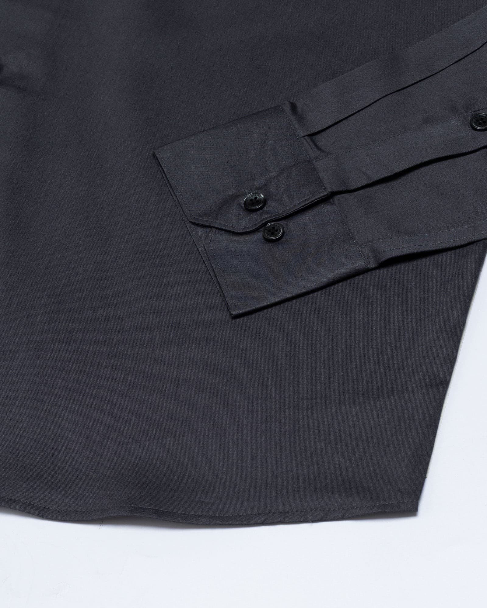 Griphen Grey Plain Button Down Cotton Shirt