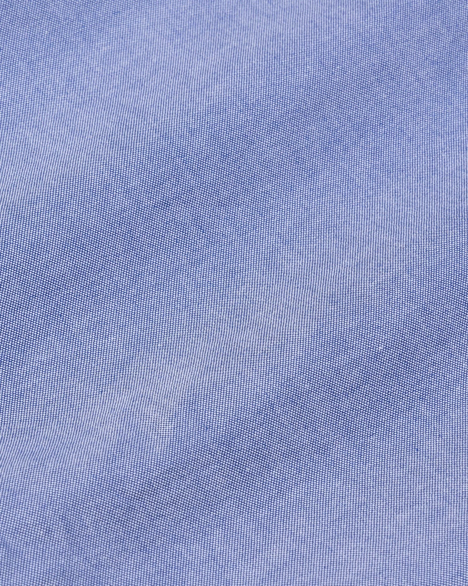 Historia Blue White Cuff Collar Oxford Cotton Shirt