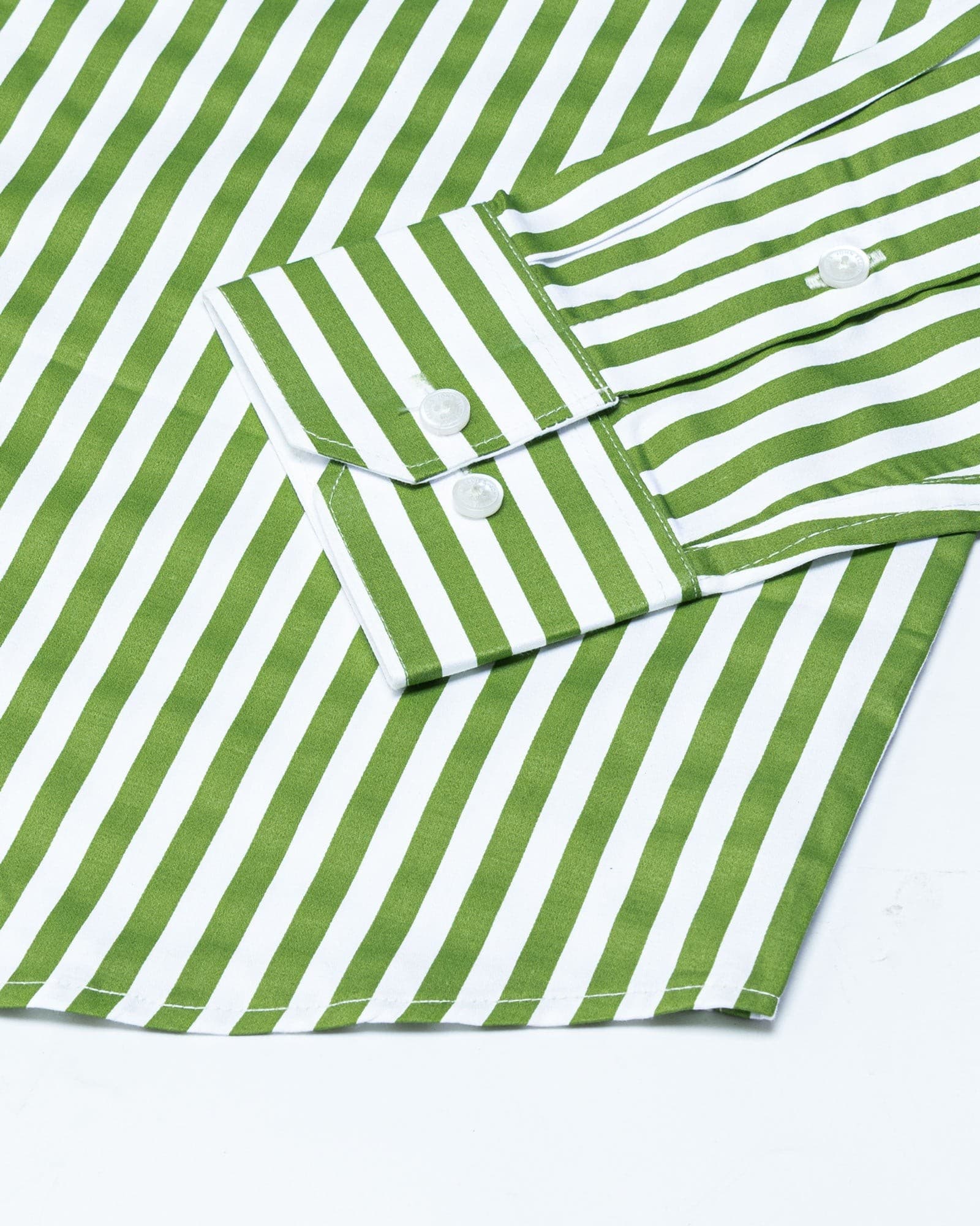 Sidex Green Stripes Premium Cotton Shirt