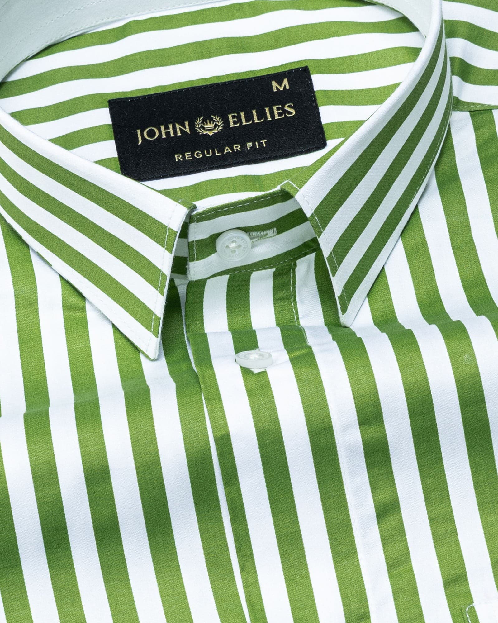 Sidex Green Stripes Premium Cotton Shirt