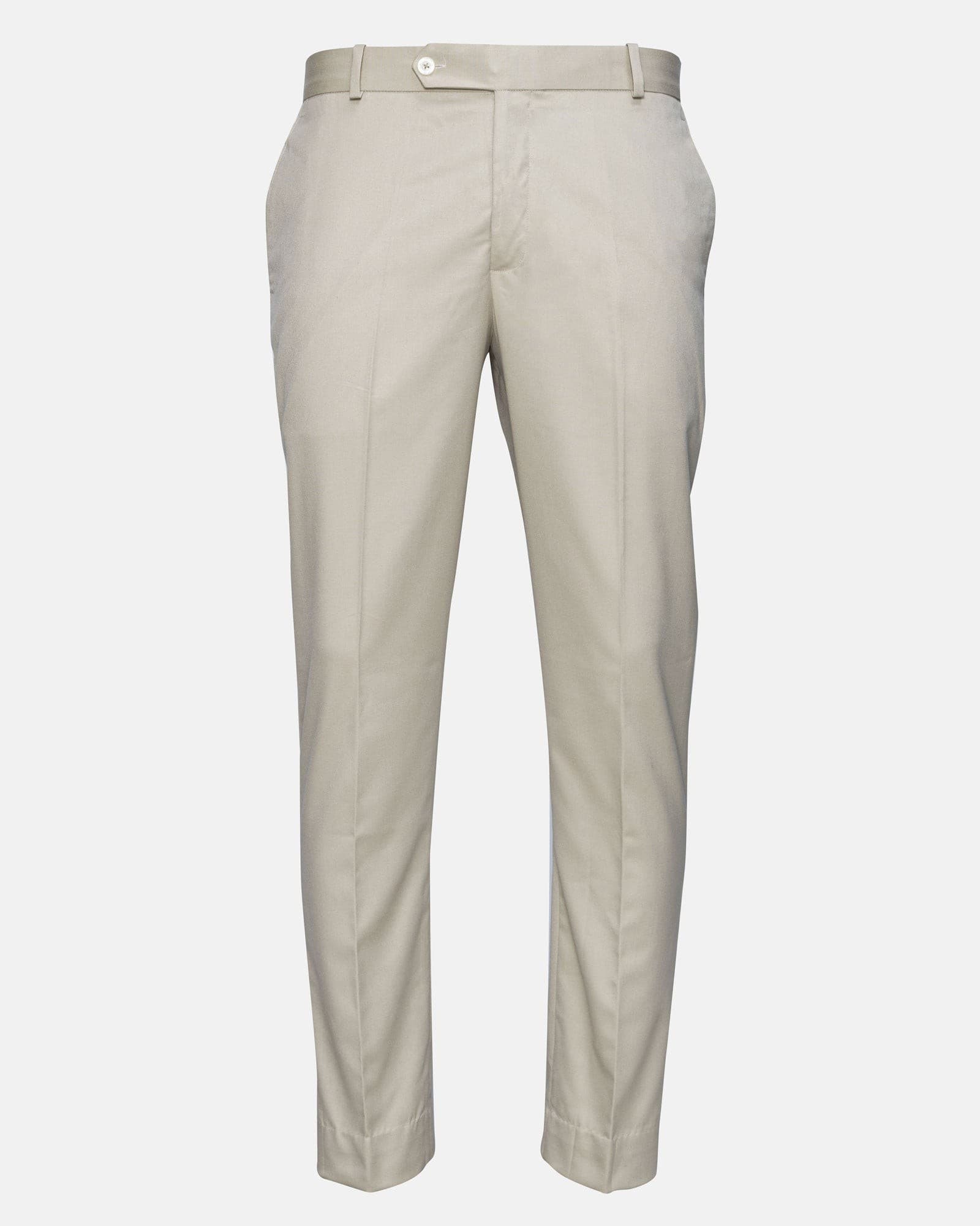 Canes Cream Plain Formal Cotton Pant