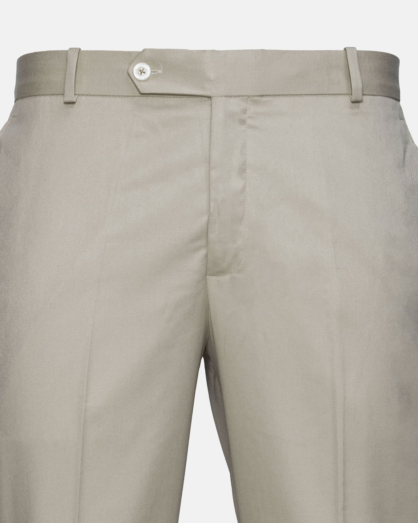 Canes Cream Plain Formal Cotton Pant