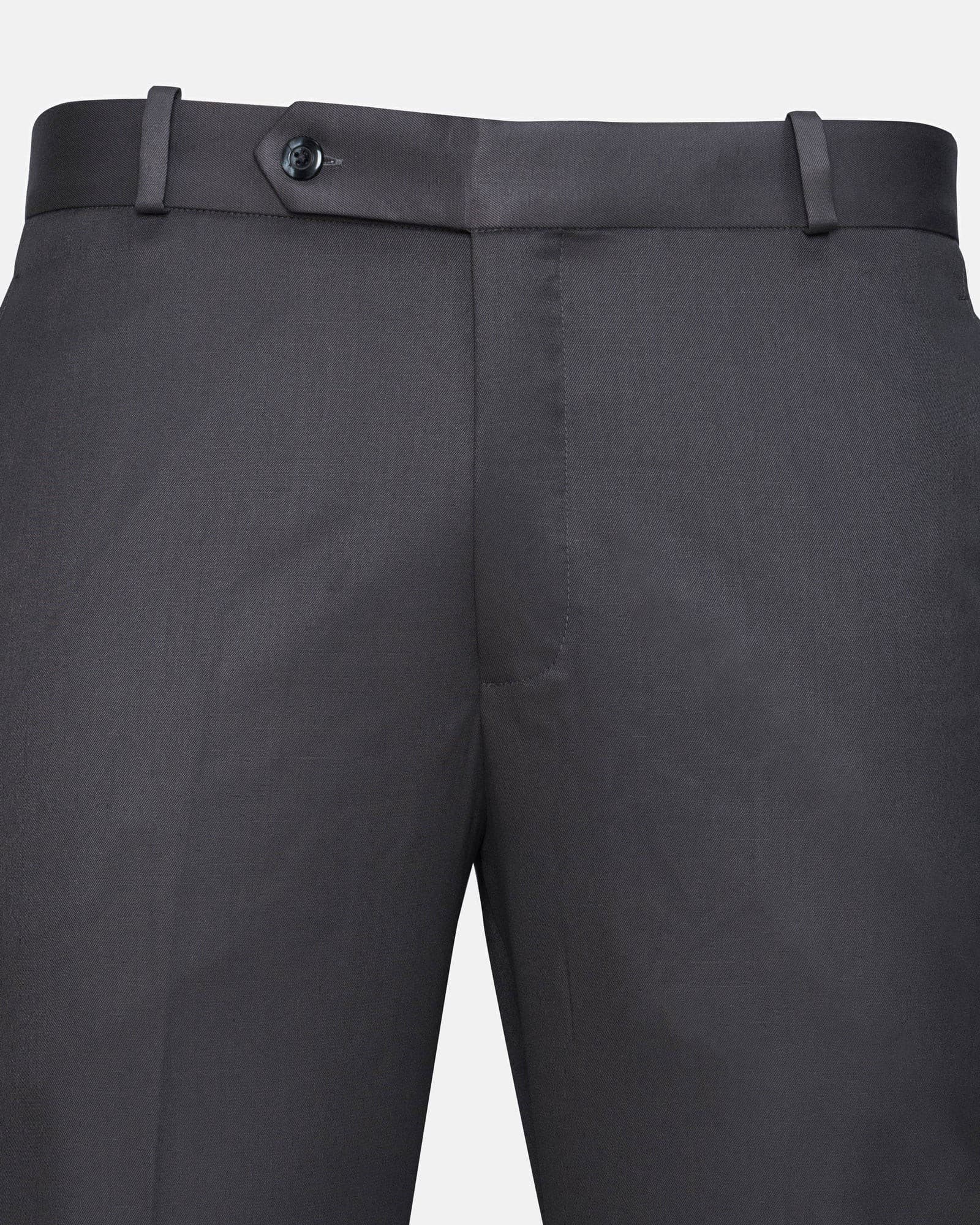 Canes Grey Plain Formal Cotton Pant
