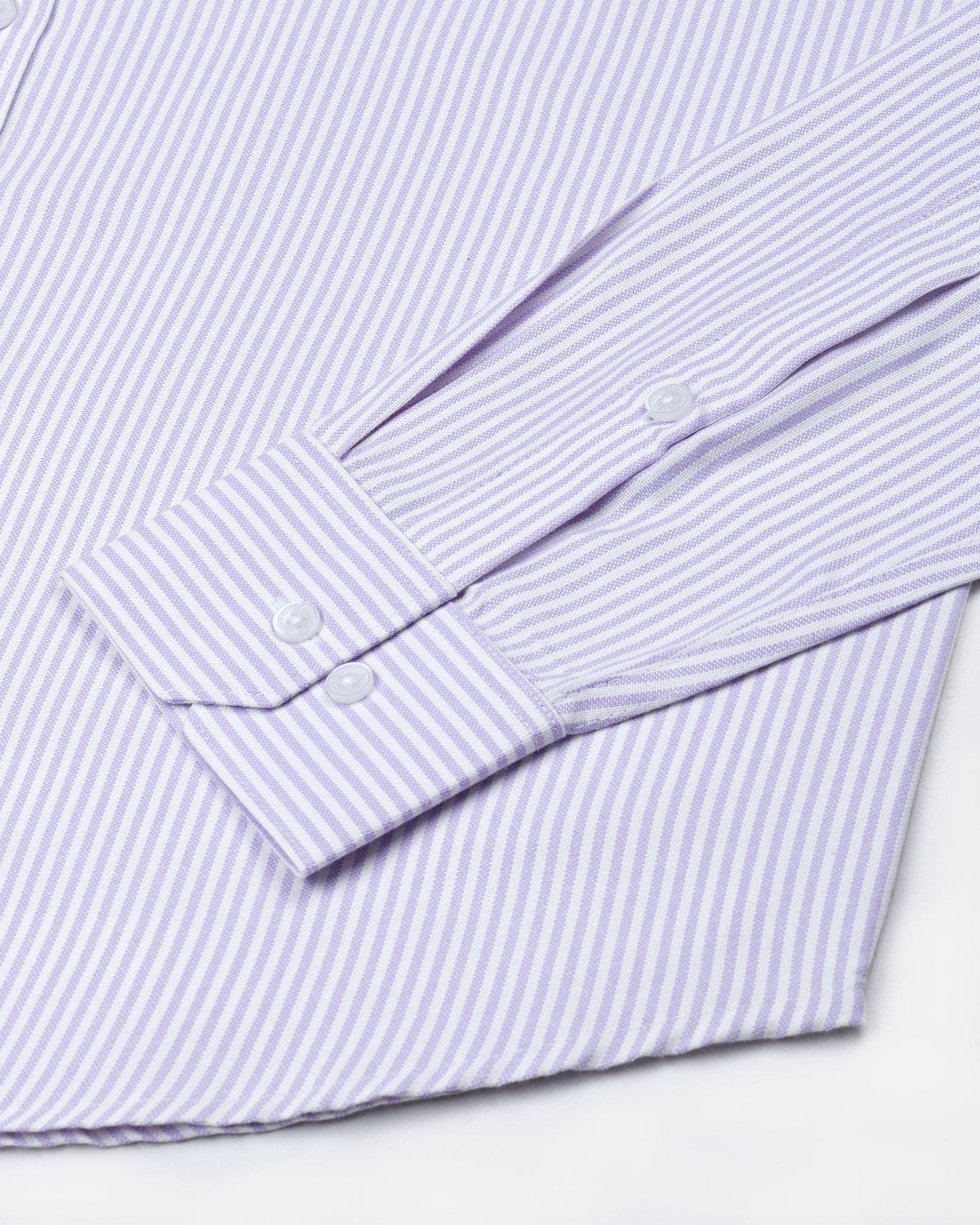 Axels Lavender Stripes Oxford Cotton Shirt