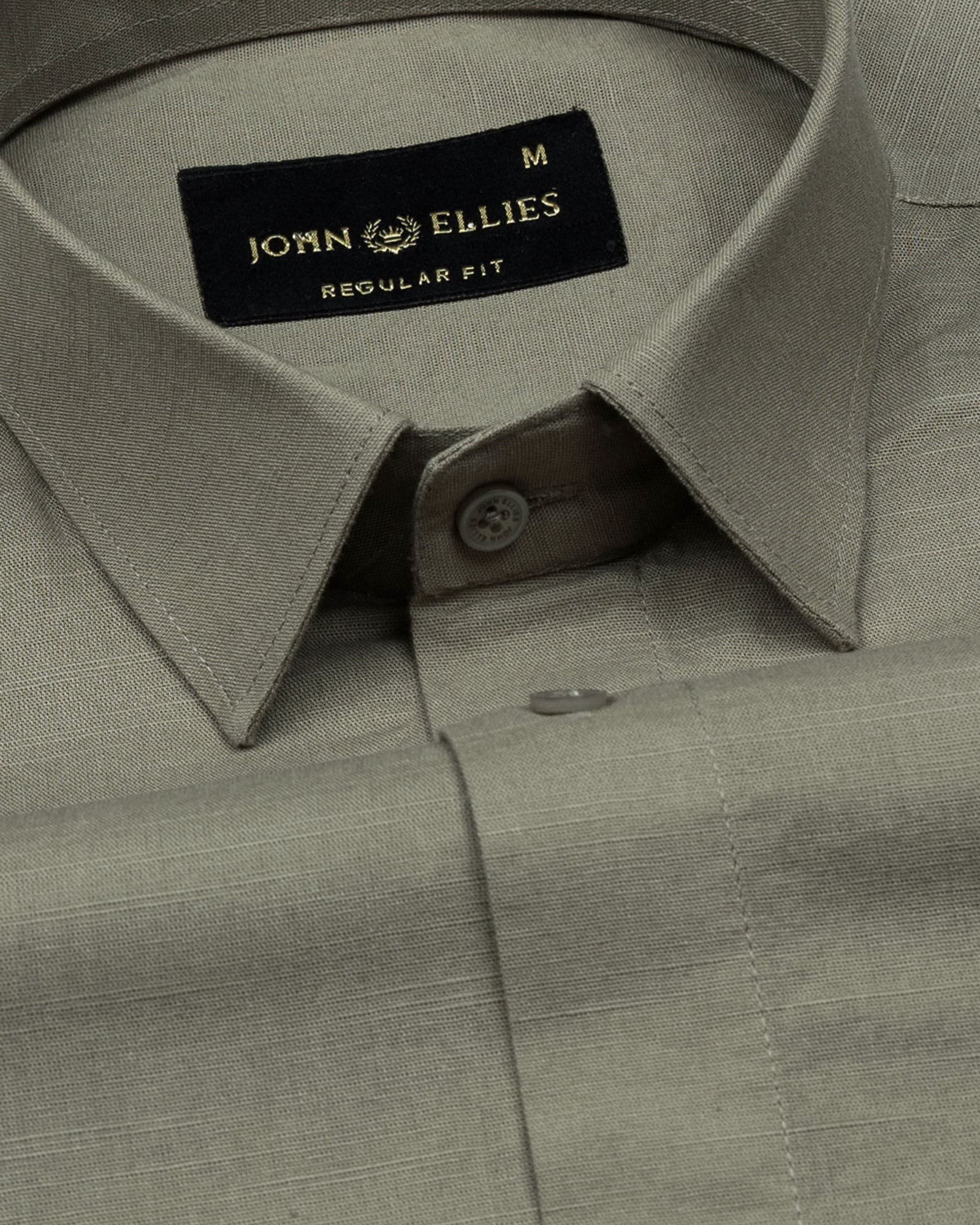 Amess Bronze Plain Linen Shirt