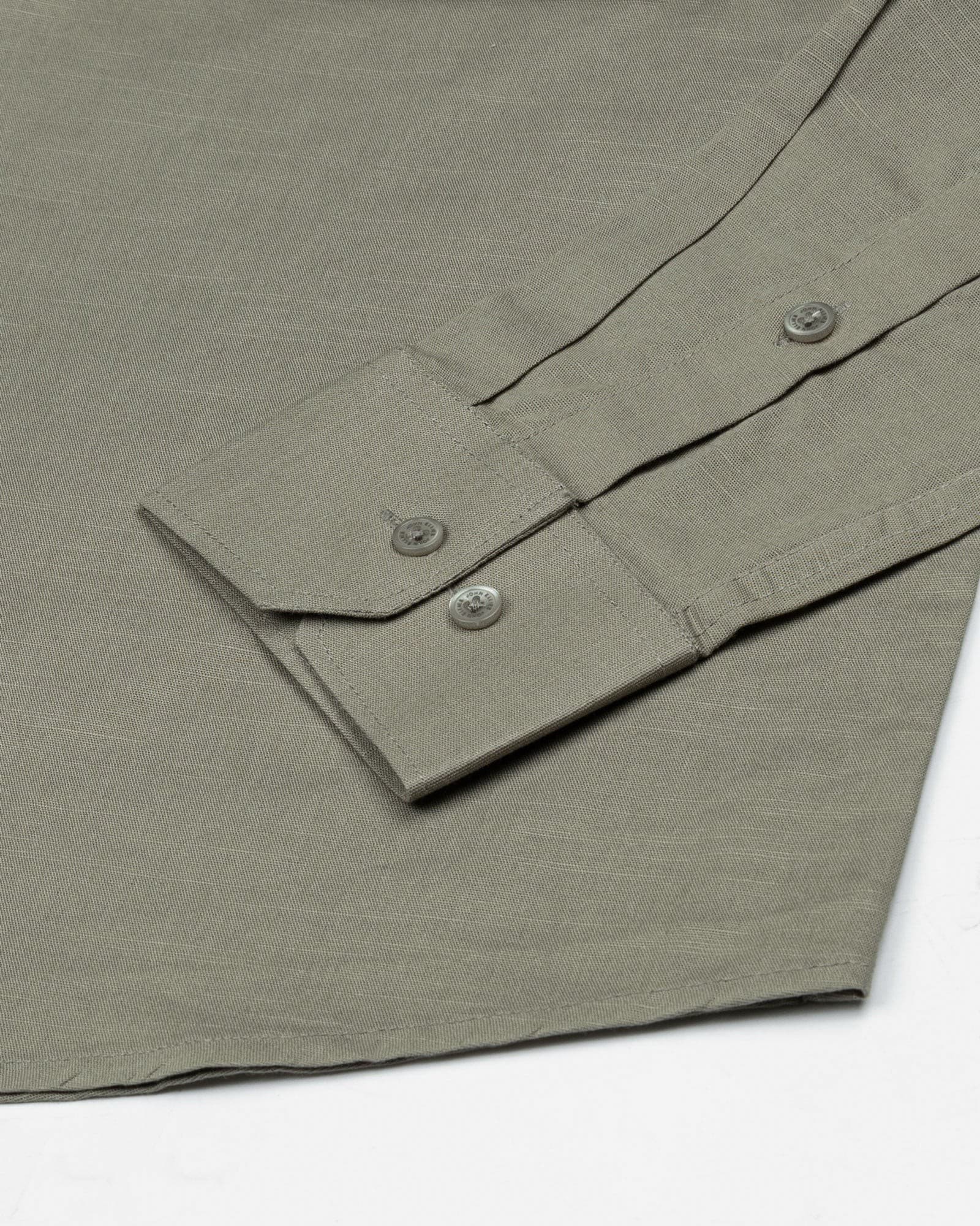 Amess Bronze Plain Linen Shirt