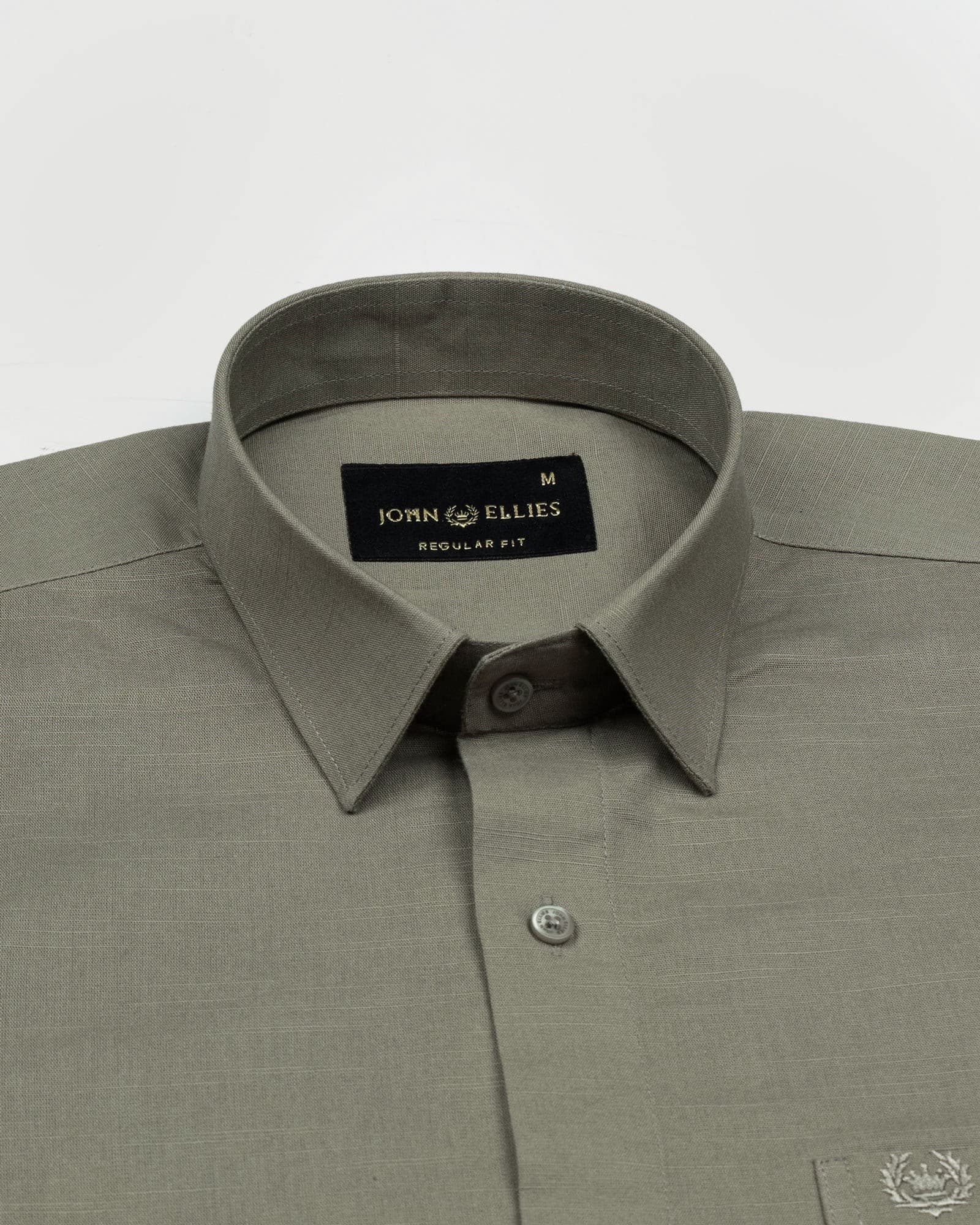 Amess Bronze Plain Linen Shirt