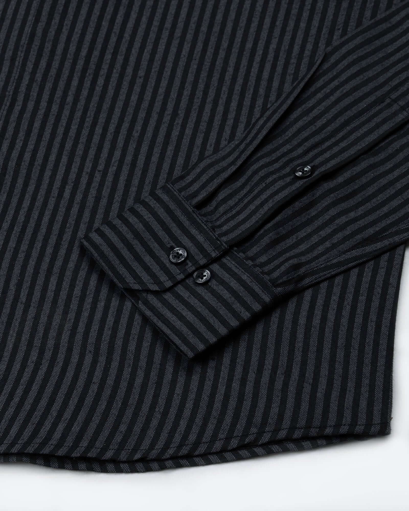 Destiny Grey Stripes Oxford Cotton Shirt