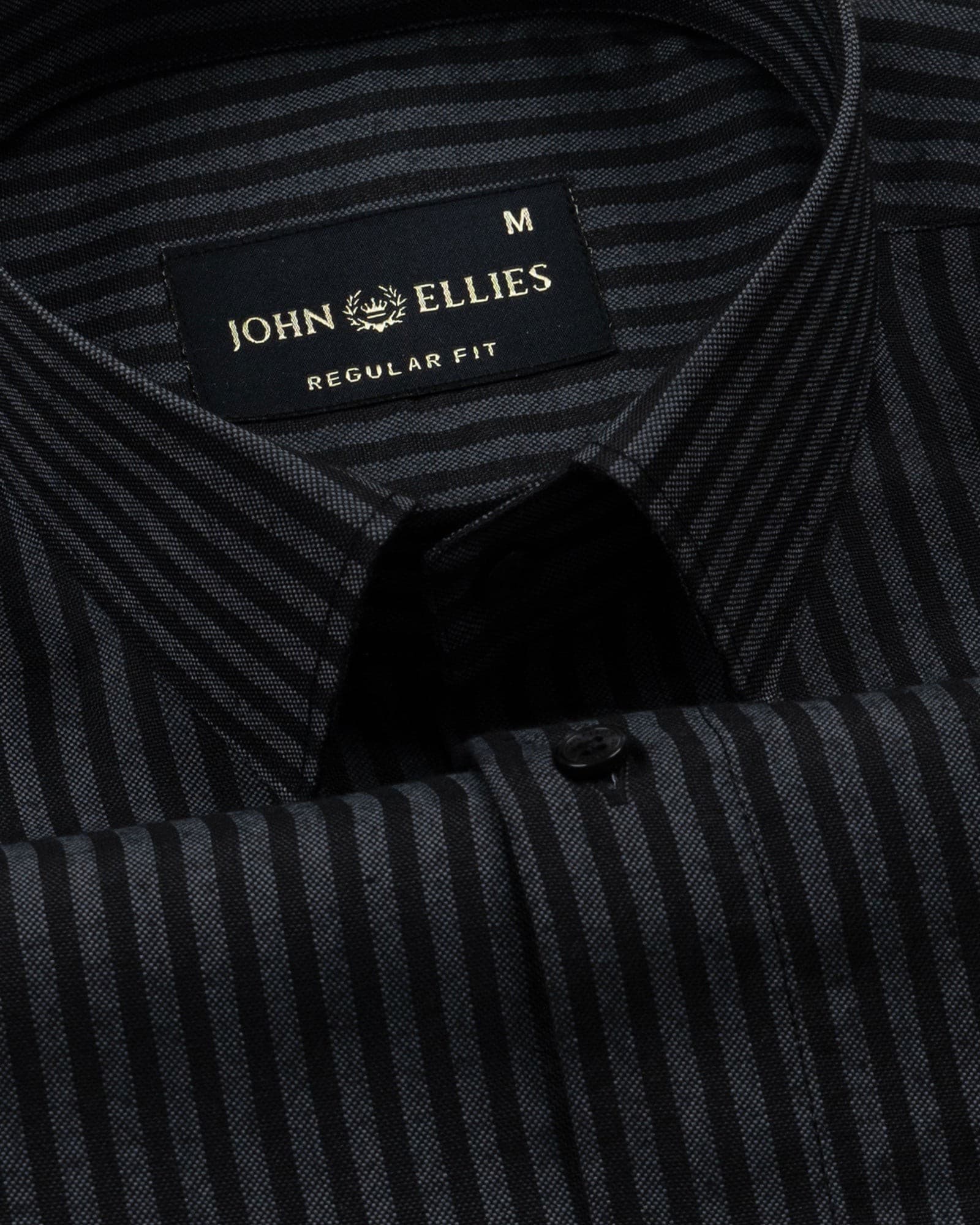 Destiny Grey Stripes Oxford Cotton Shirt