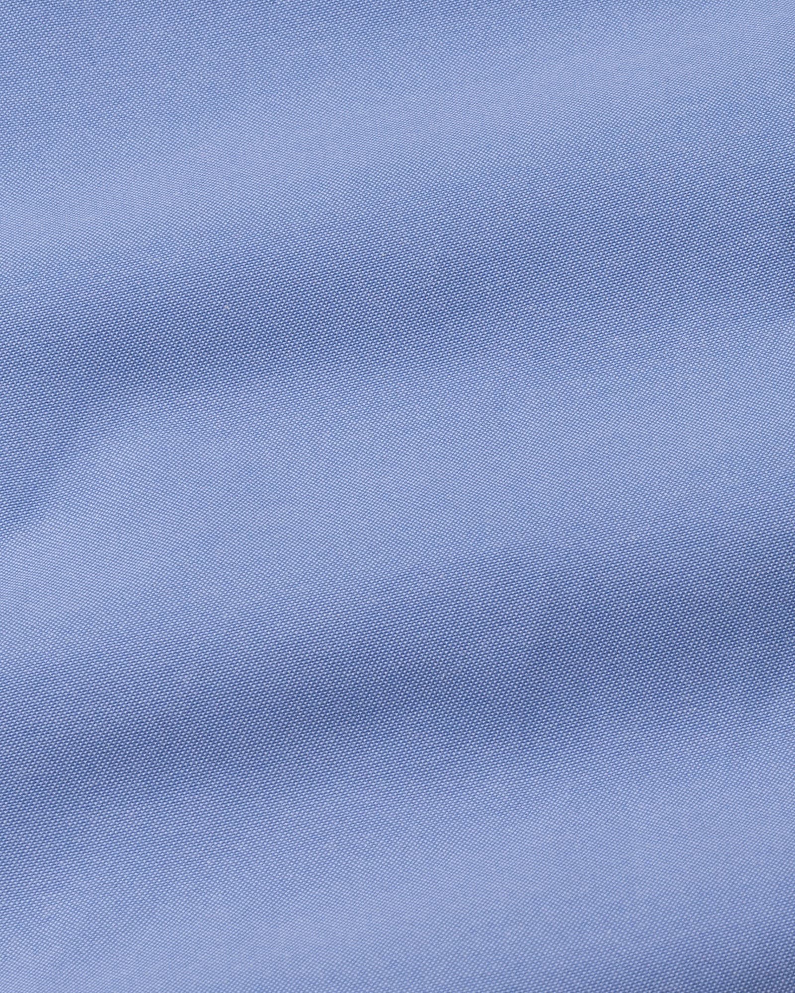 Raven Blue White Cuff Collar Oxford Cotton Shirt
