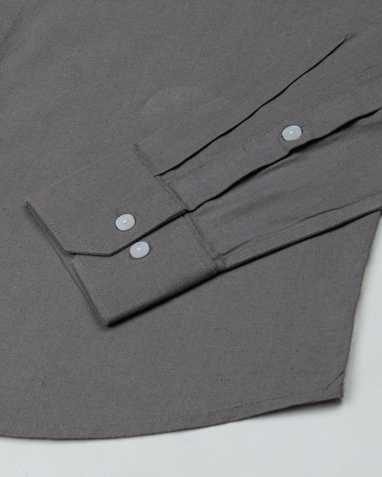 Pekzy Grey Plain Luxurious Linen Shirt