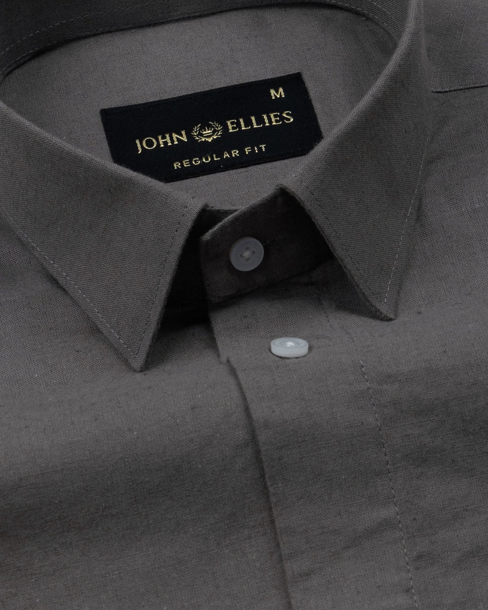 Pekzy Grey Plain Luxurious Linen Shirt