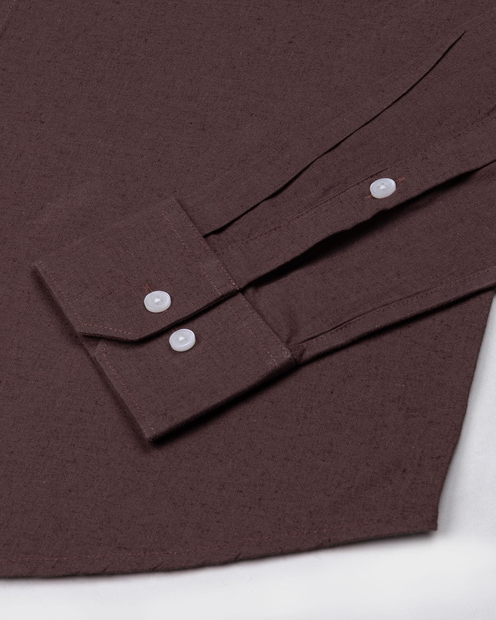 Pekzy Brown Plain Luxurious Linen Shirt