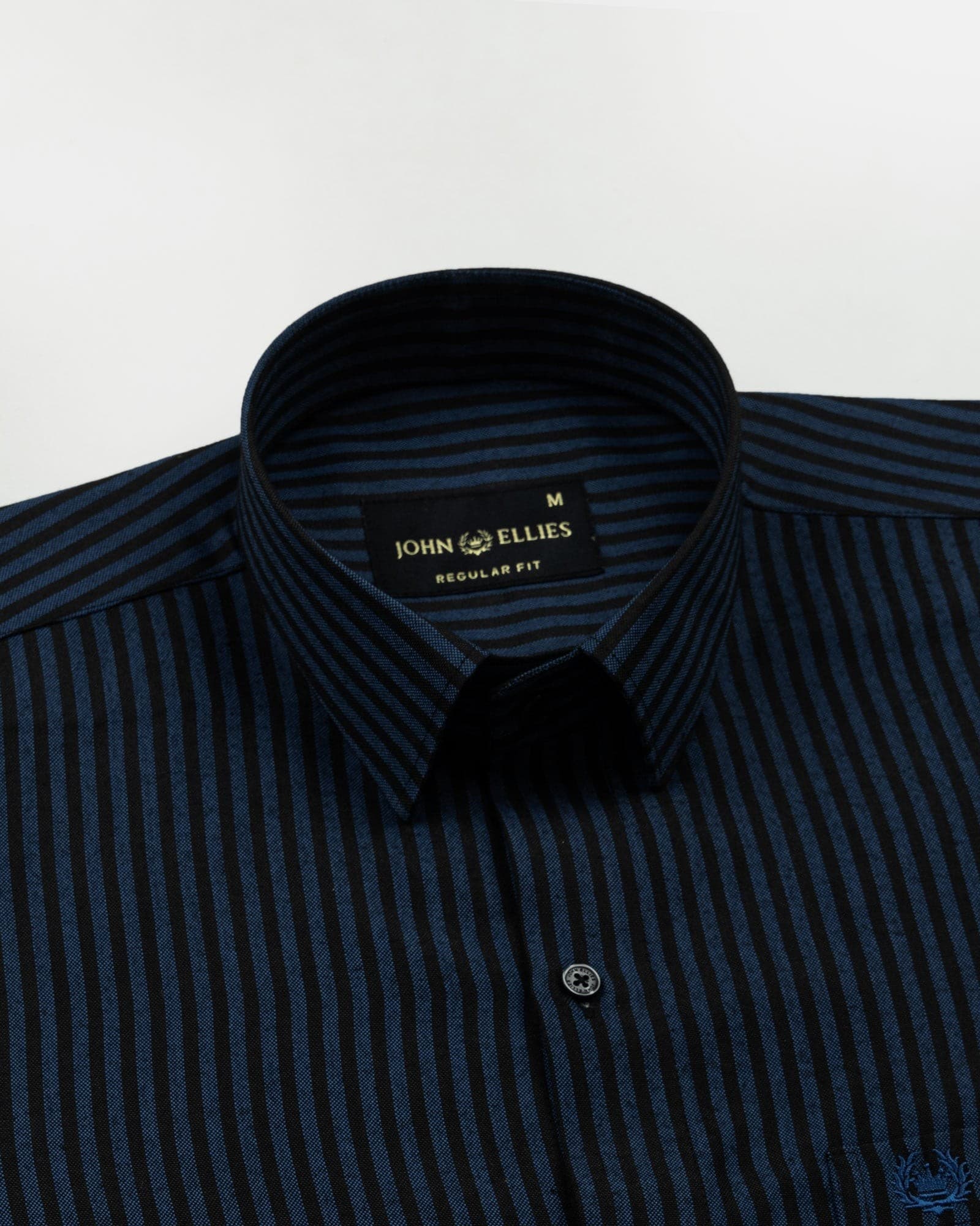 Destiny Blue Stripes Oxford Cotton Shirt
