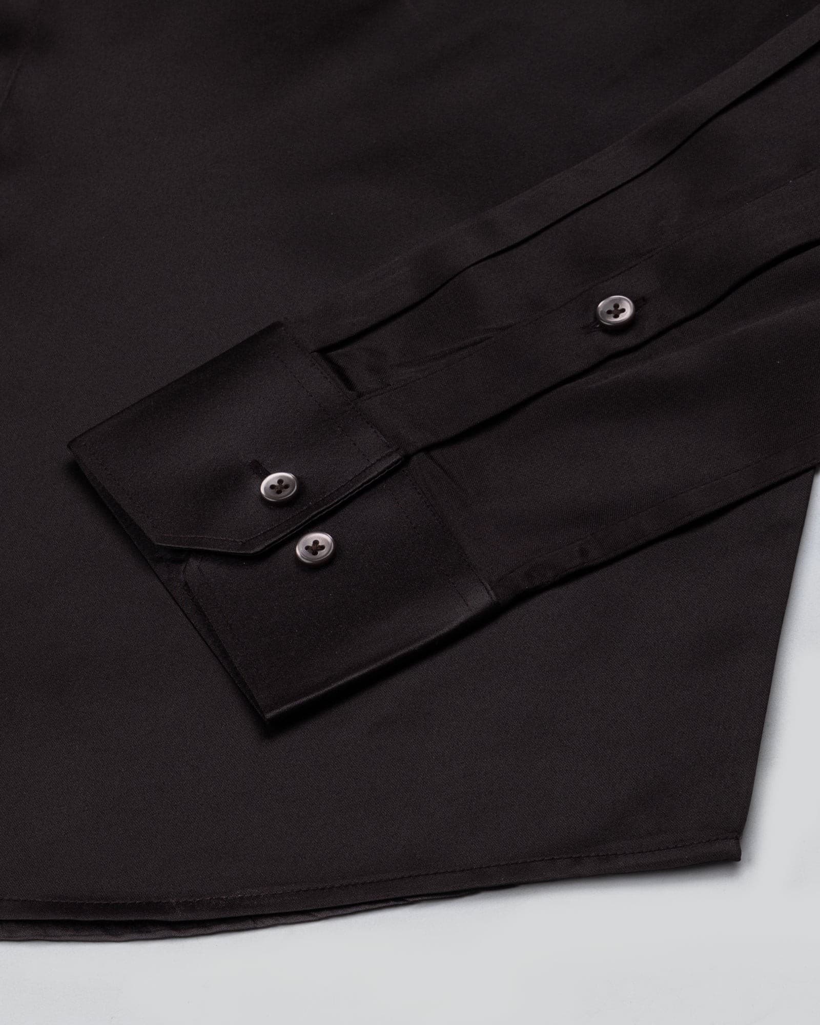 Wilson Coffee Plain Satin Shirt