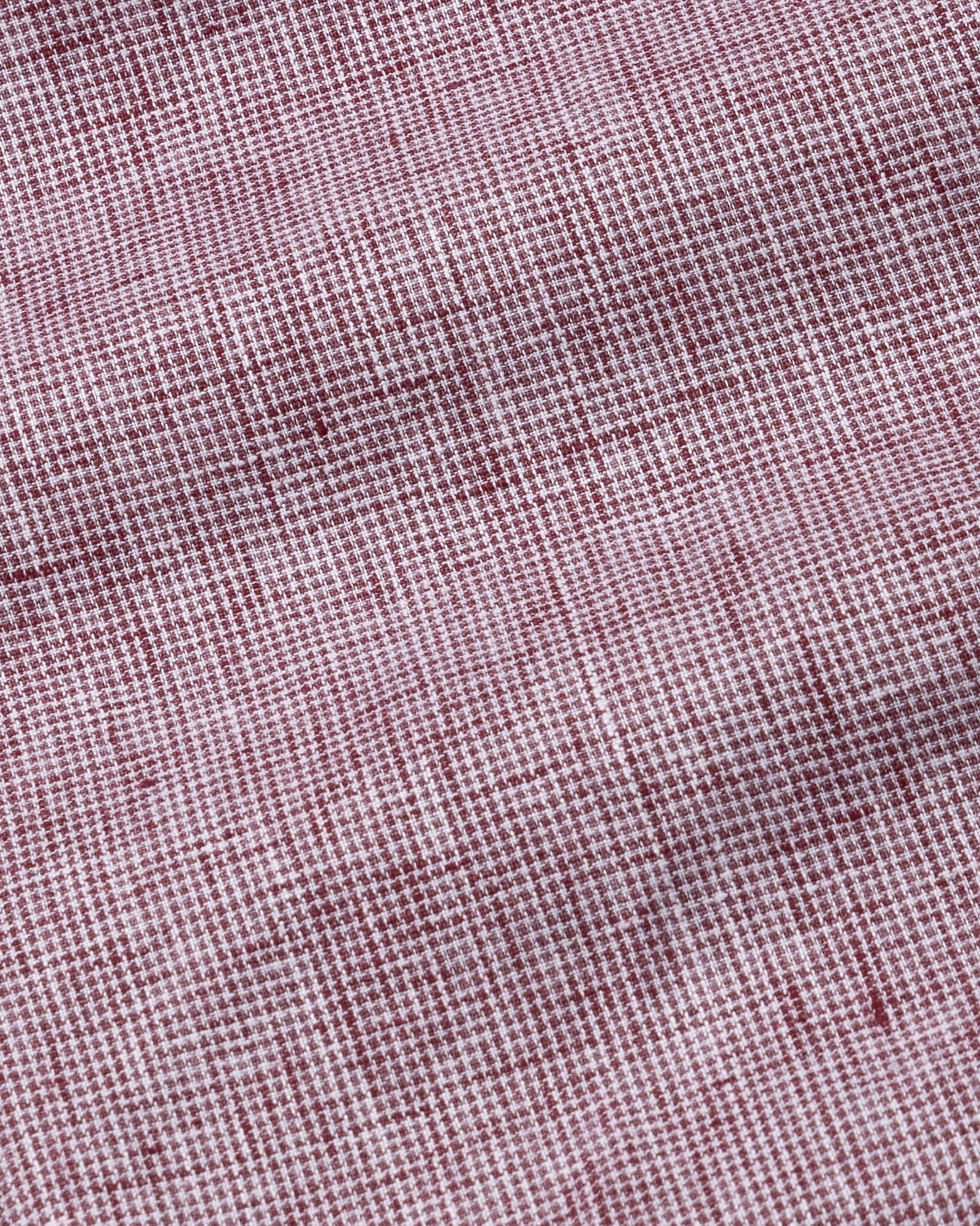 Parcore Maroon Check Button Down Linen Cotton Shirt