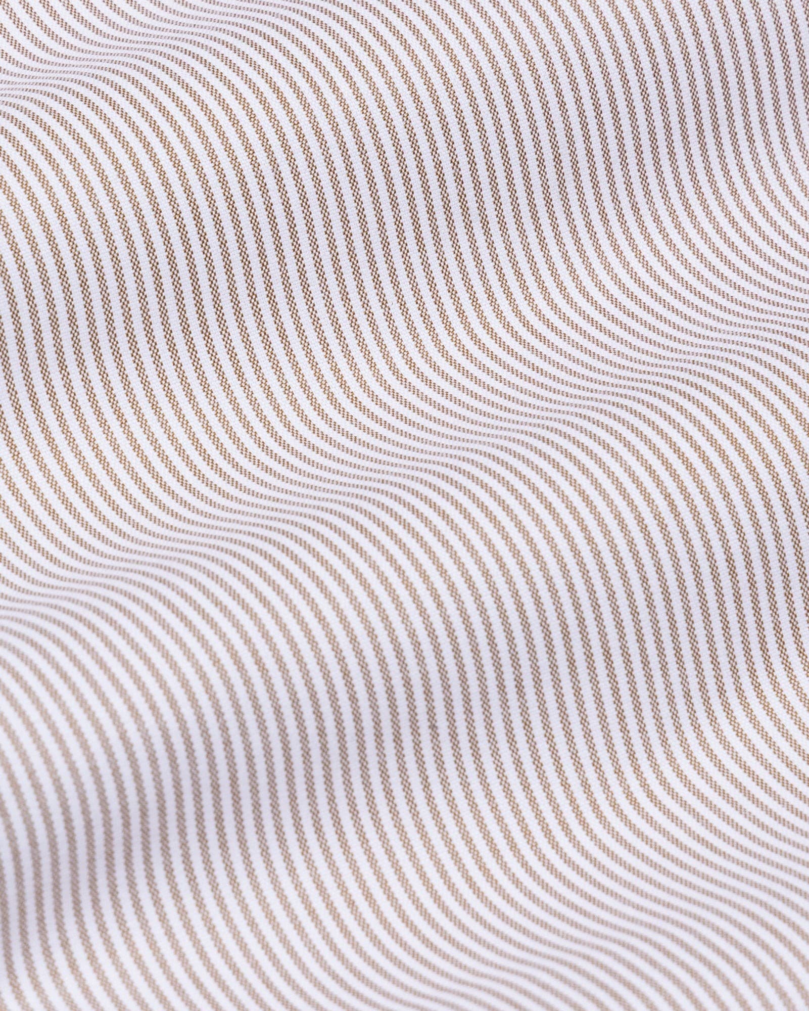 Zanrix Brown Stripe Button Down Oxford Cotton Shirt