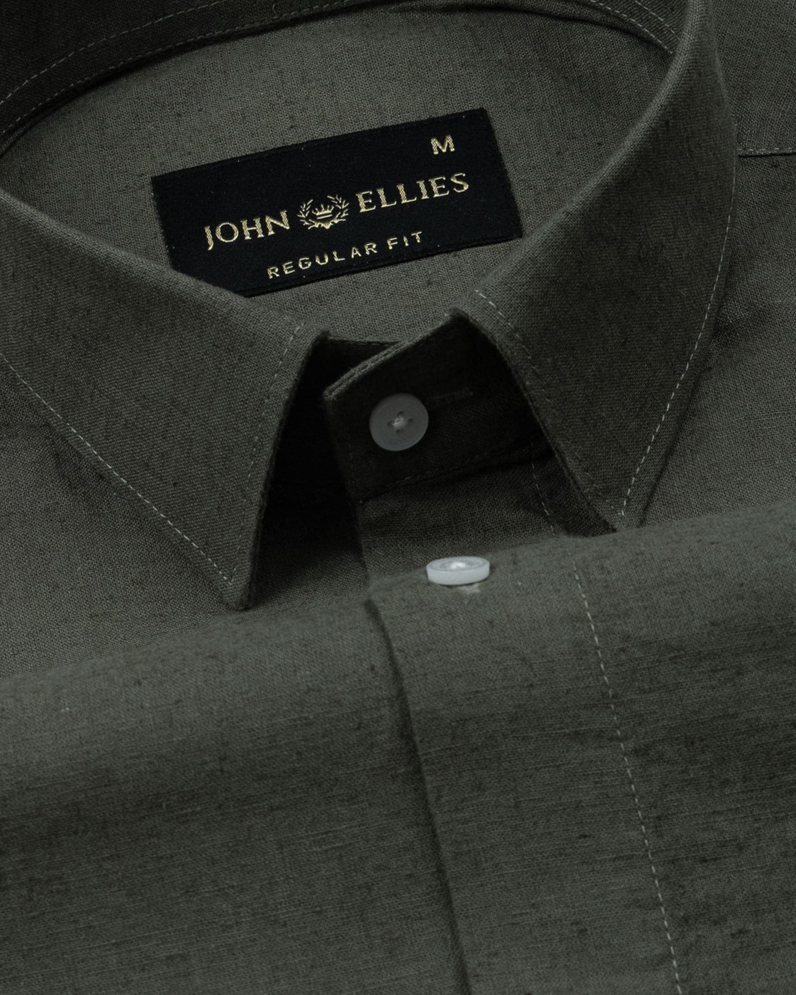 Pekzy Green Plain Luxurious Linen Shirt