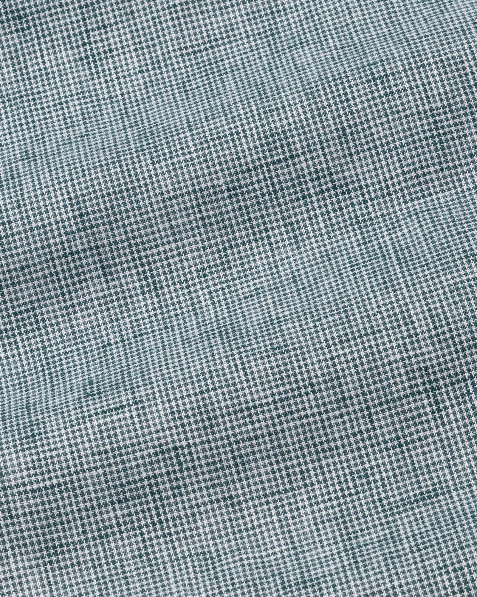 Parcore Green Check Button Down Linen Cotton Shirt