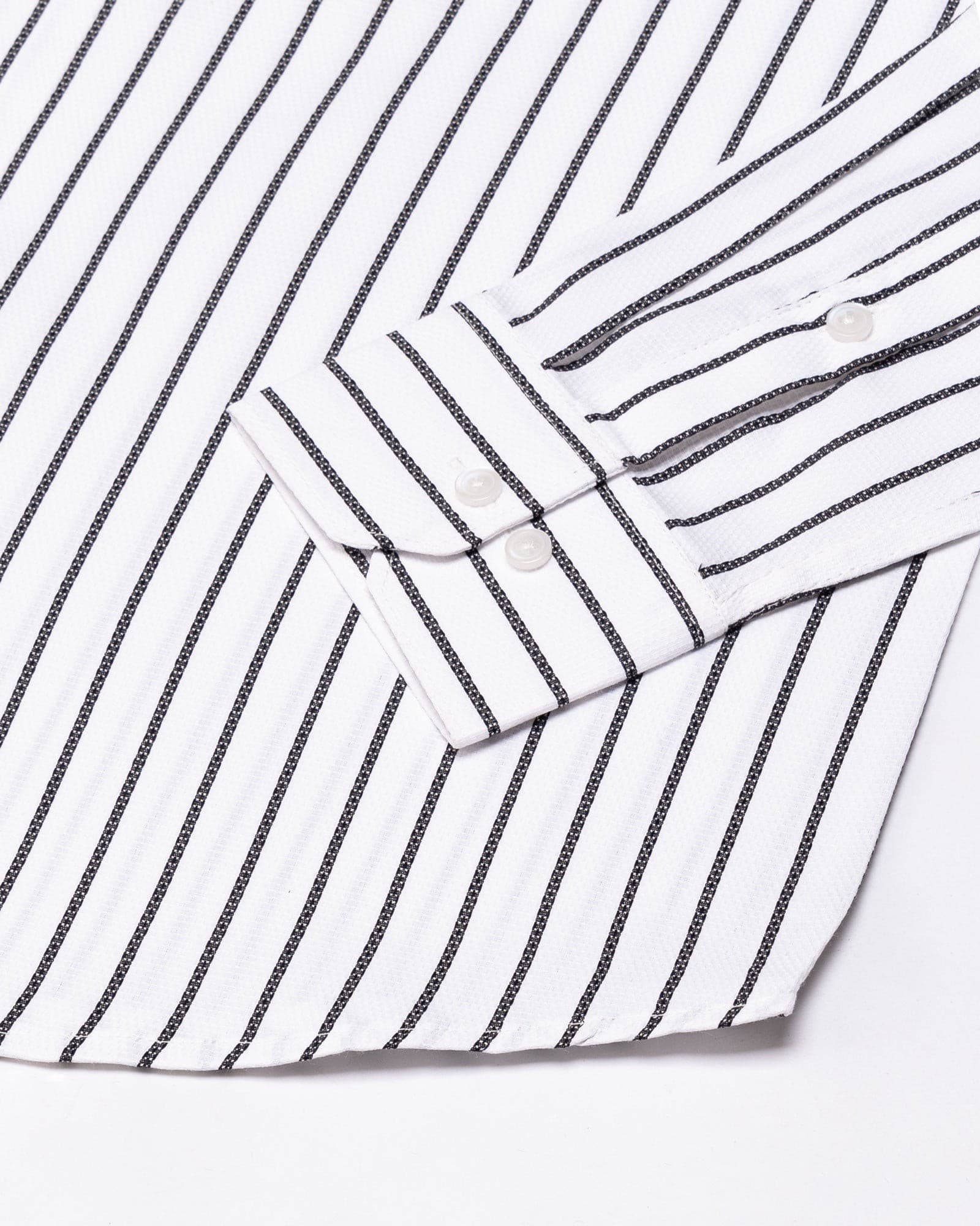 Edific Black Stripes Cotton Shirt
