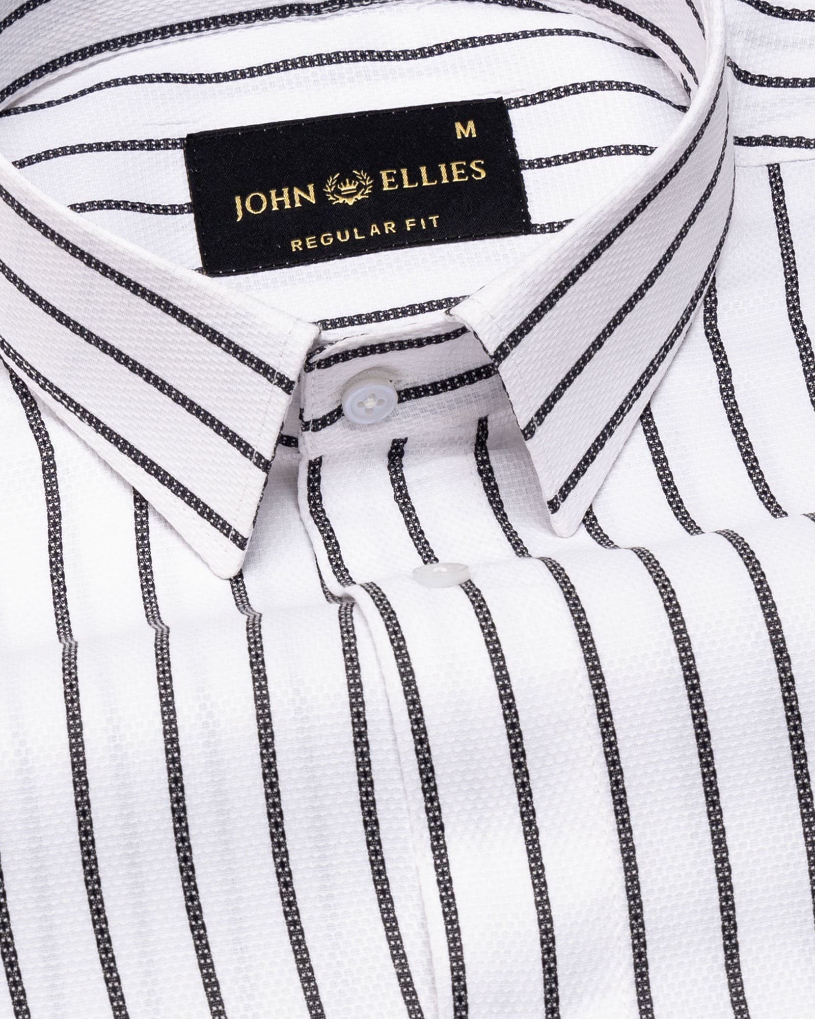 Edific Black Stripes Cotton Shirt