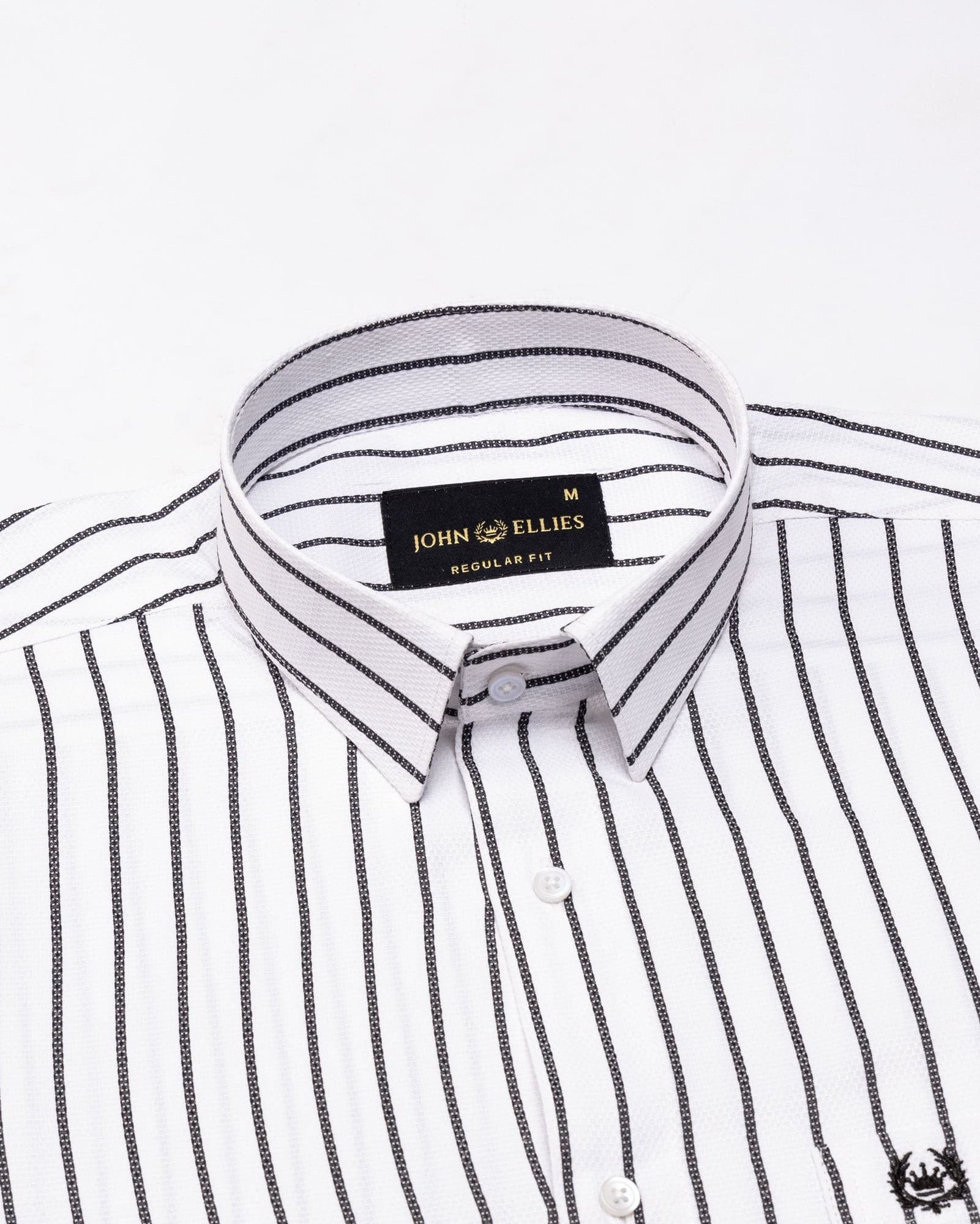 Edific Black Stripes Cotton Shirt