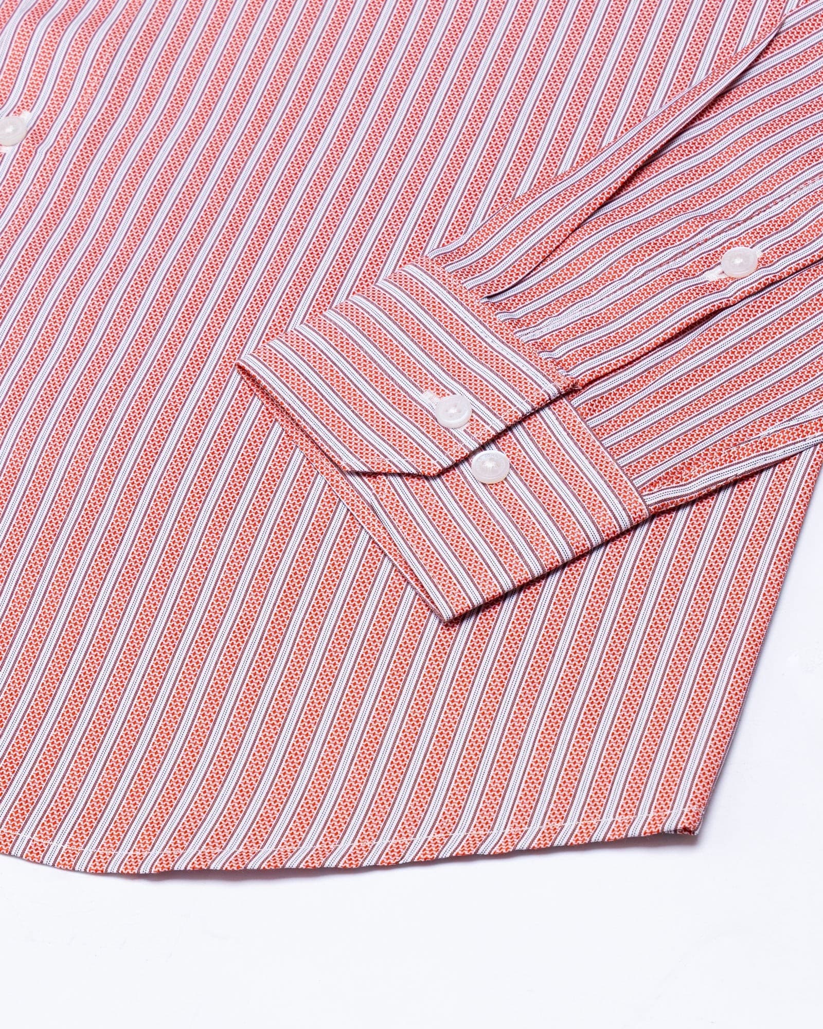 Edific Red Stripes Cotton Shirt