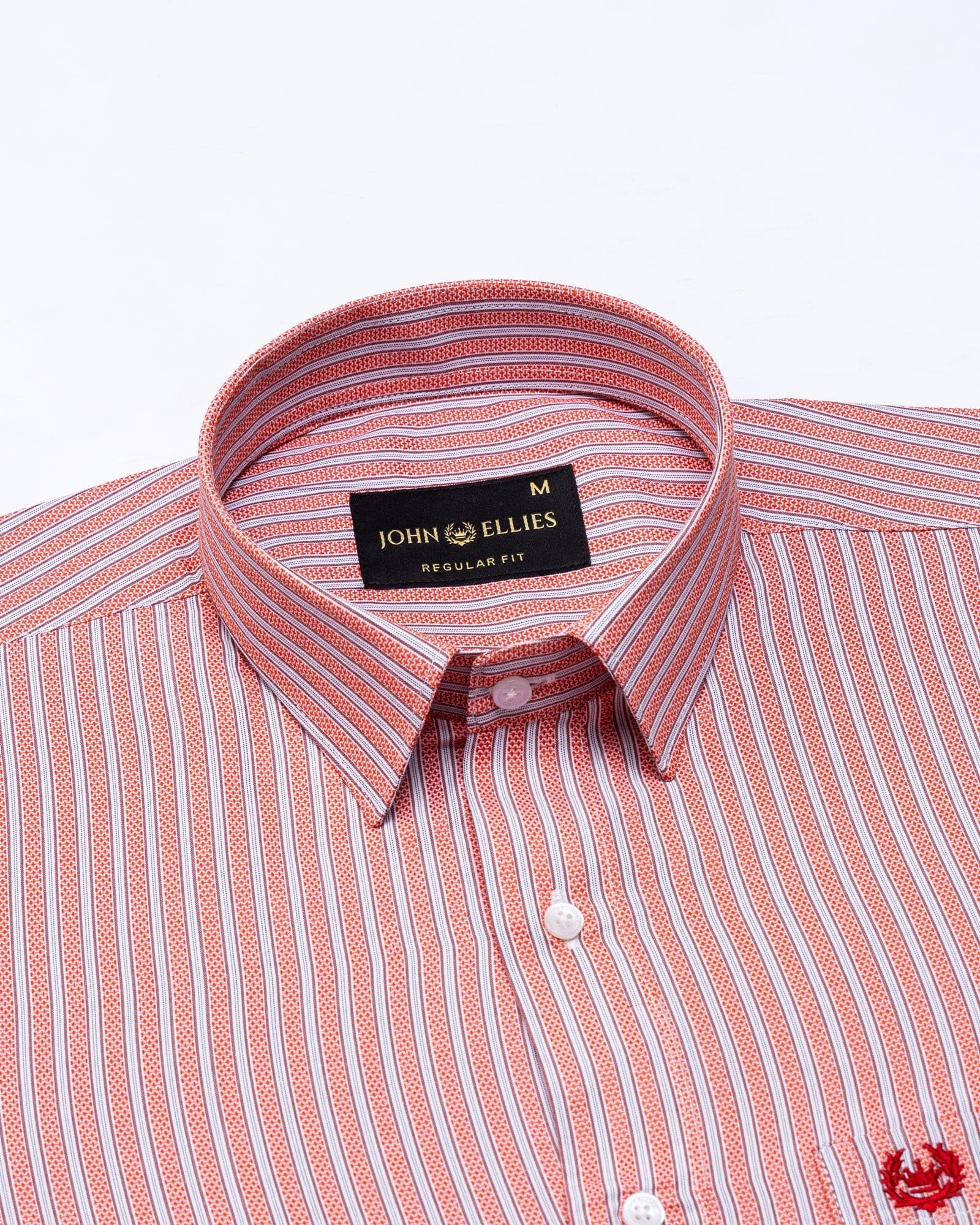 Edific Red Stripes Cotton Shirt