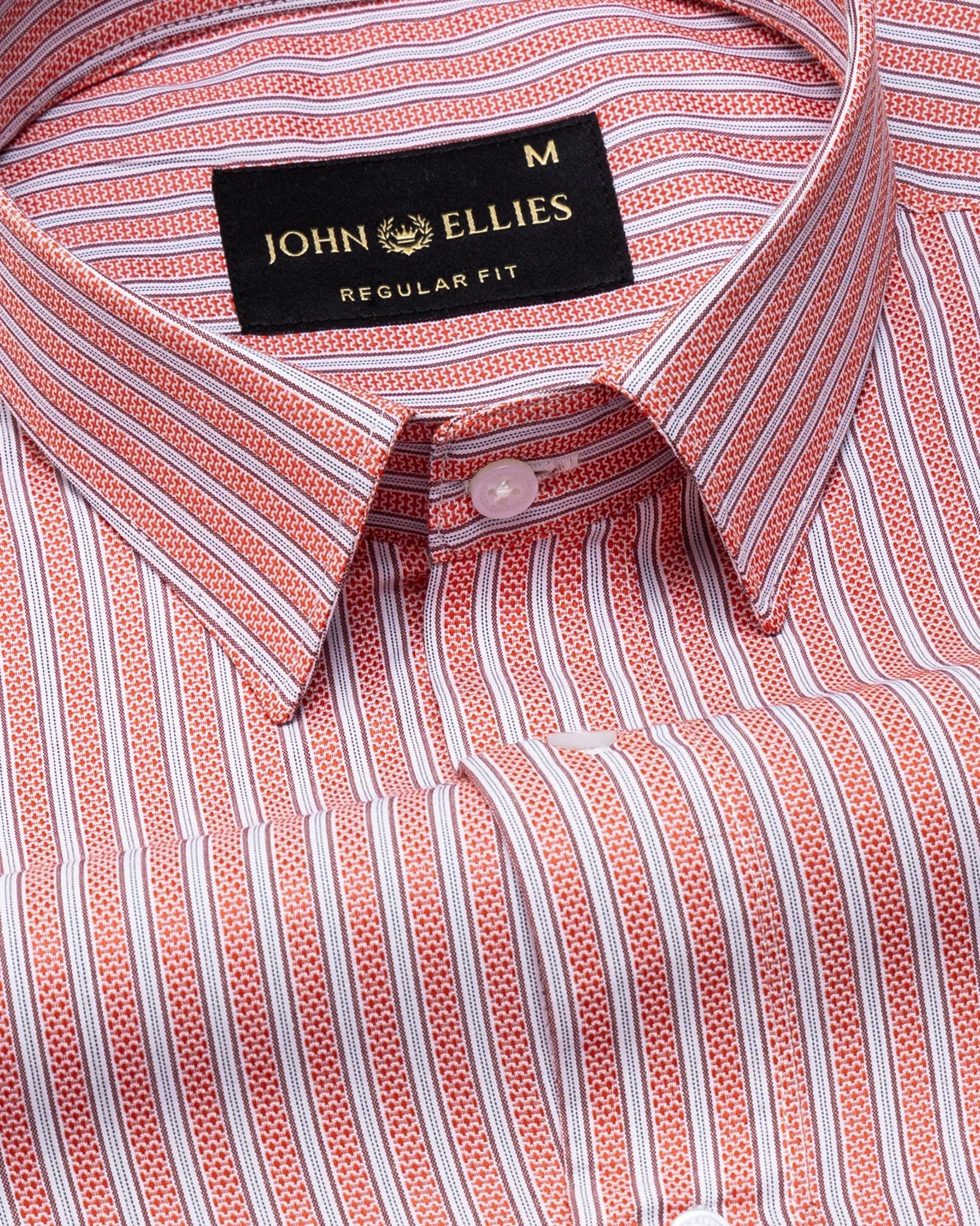 Edific Red Stripes Cotton Shirt