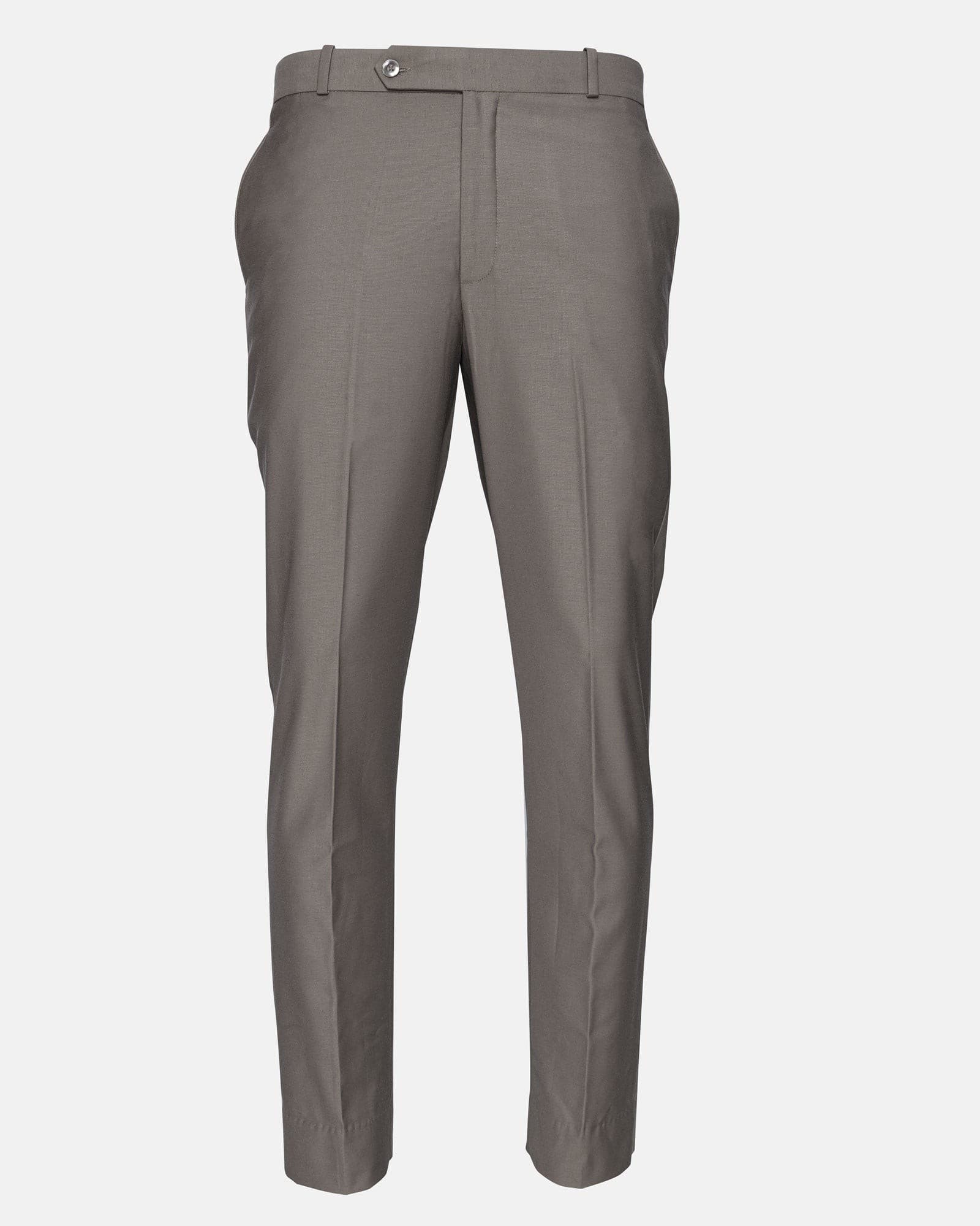 Madls Khaki Plain Formal Cotton Pant