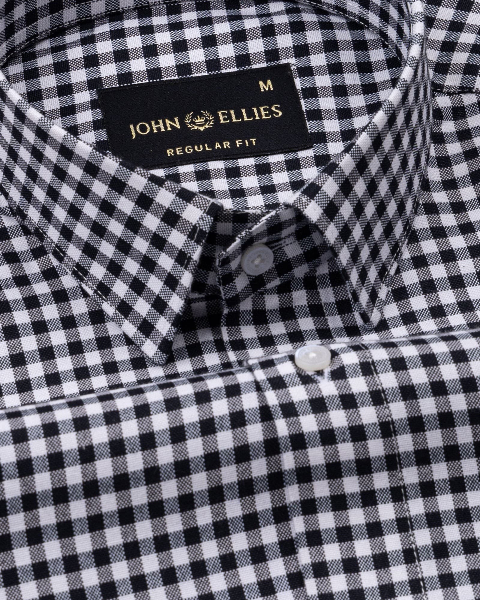 Prascot Black Check Oxford Cotton Shirt