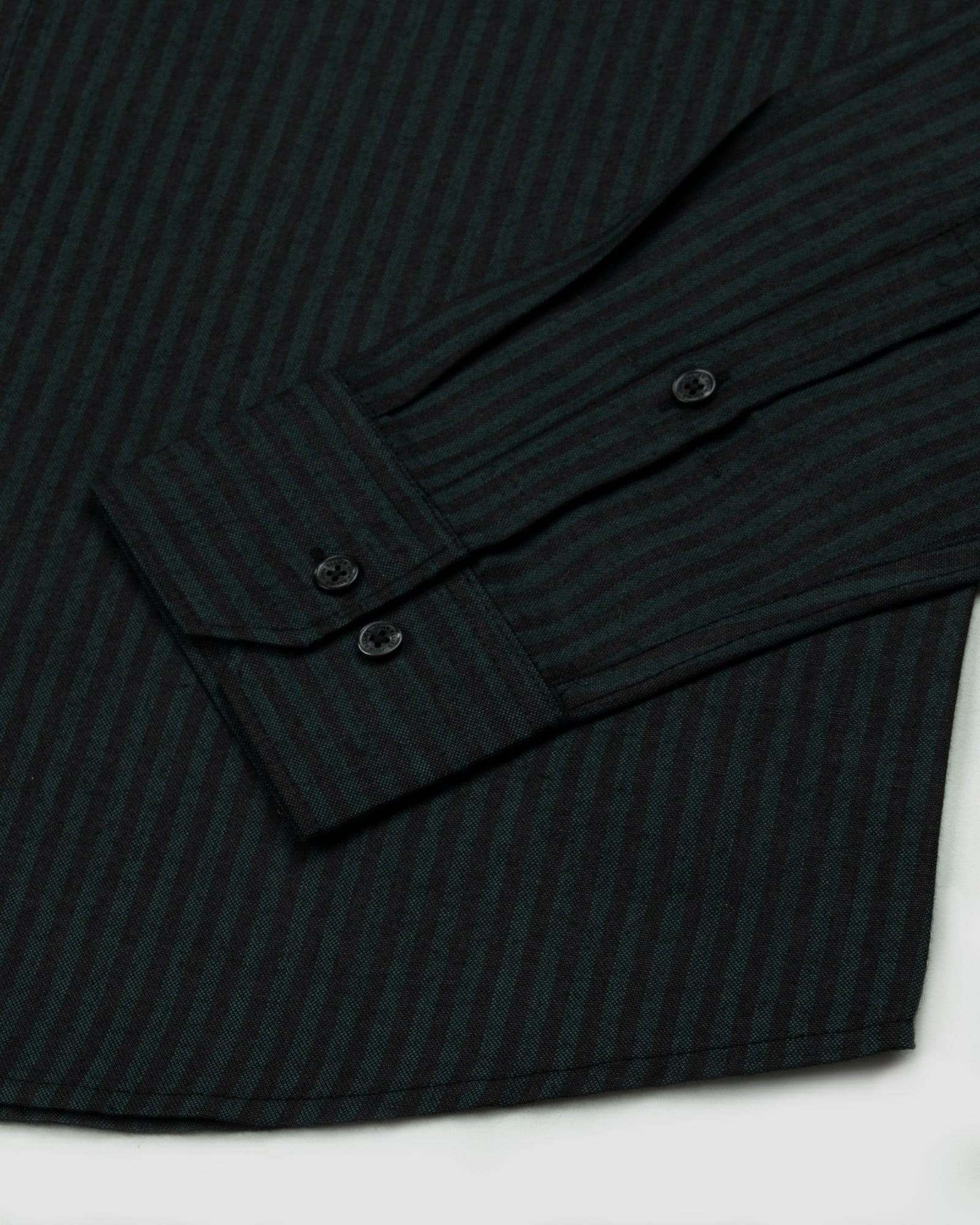 Destiny Green Stripes Oxford Cotton Shirt