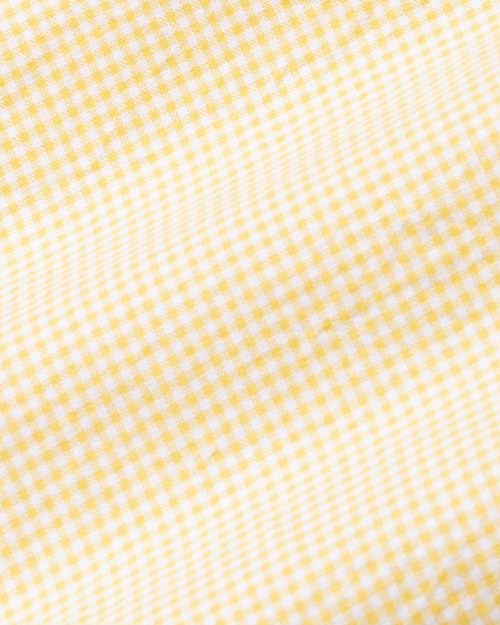 Cipher Yellow Check Button Down Oxford Cotton Shirt
