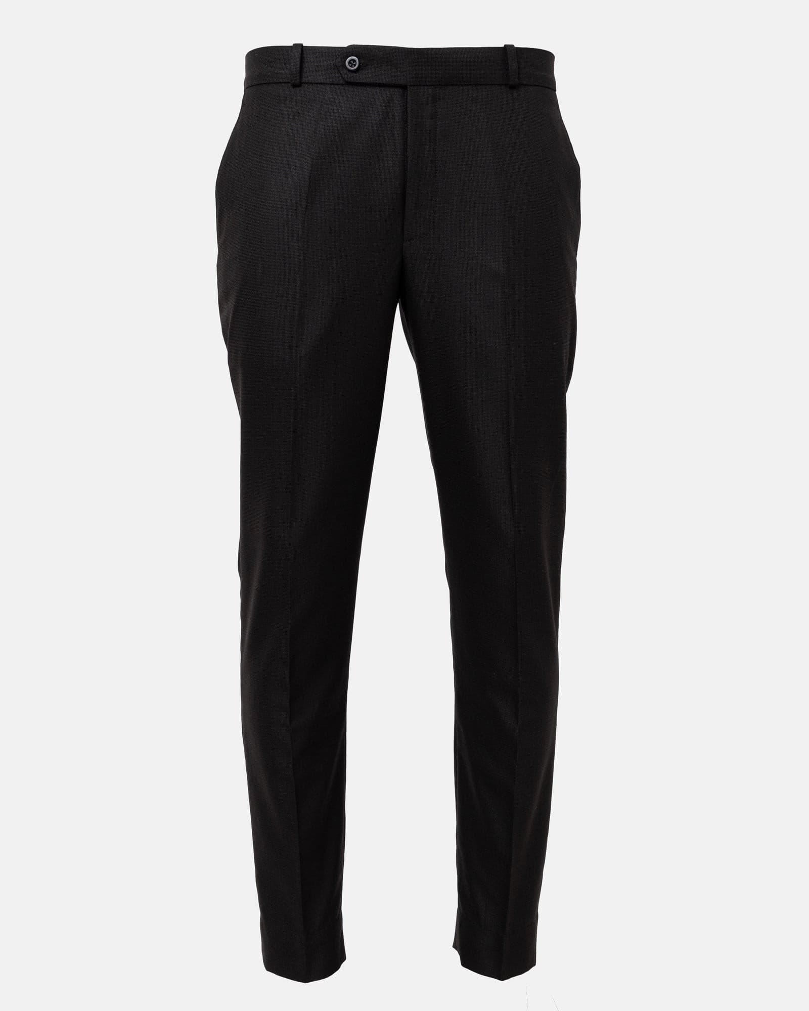 Mance Coffee Textured Formal Cotton Pant