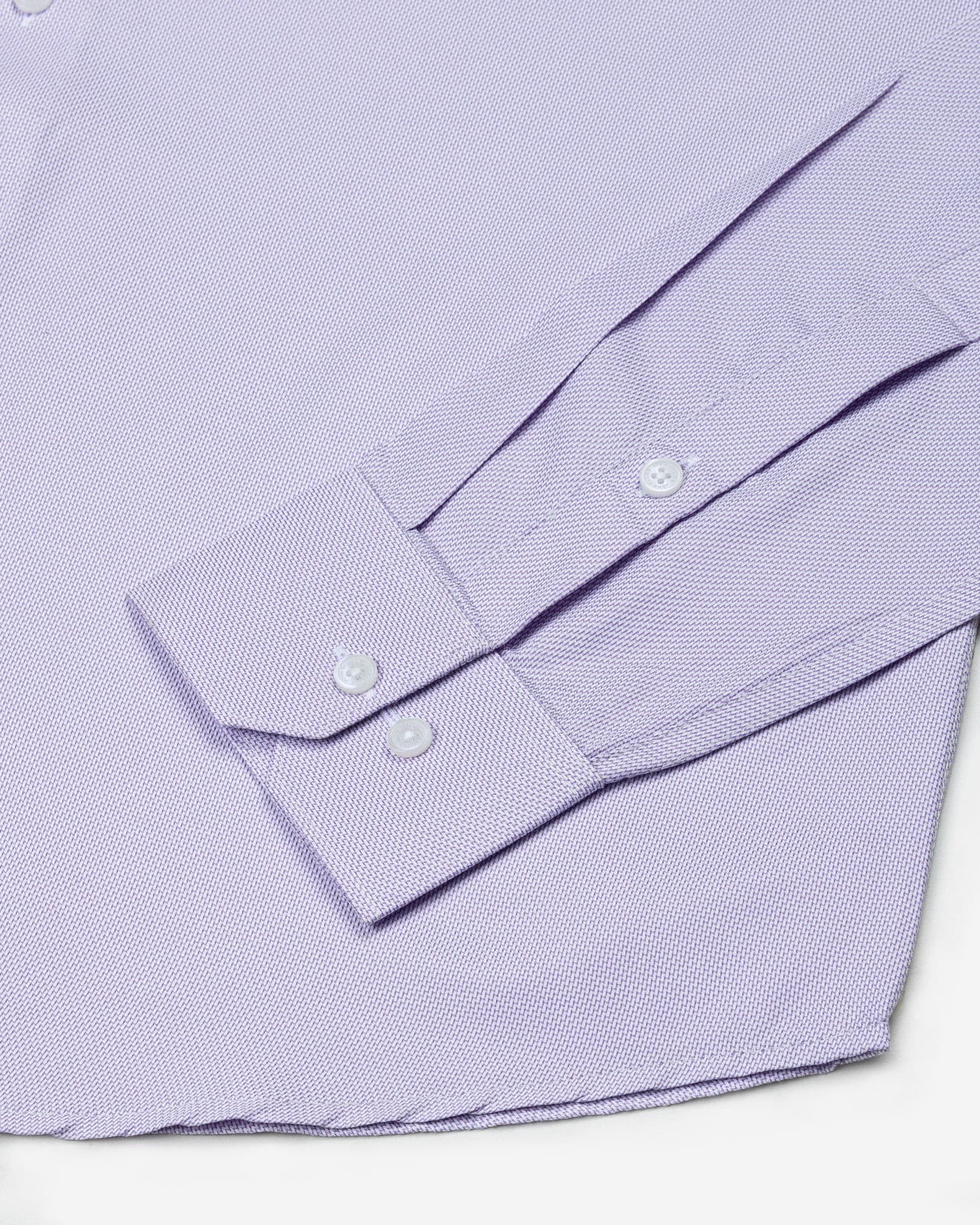 Marcell Lavender Textured Cutaway Cotton Shirt