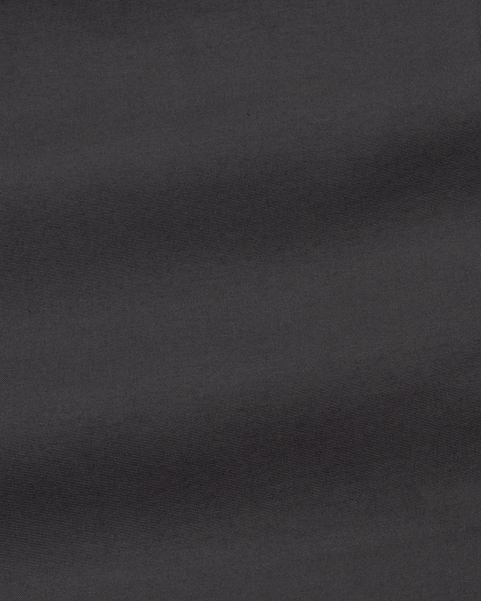 Monza Grey Plain Button Down Polyester Shirt