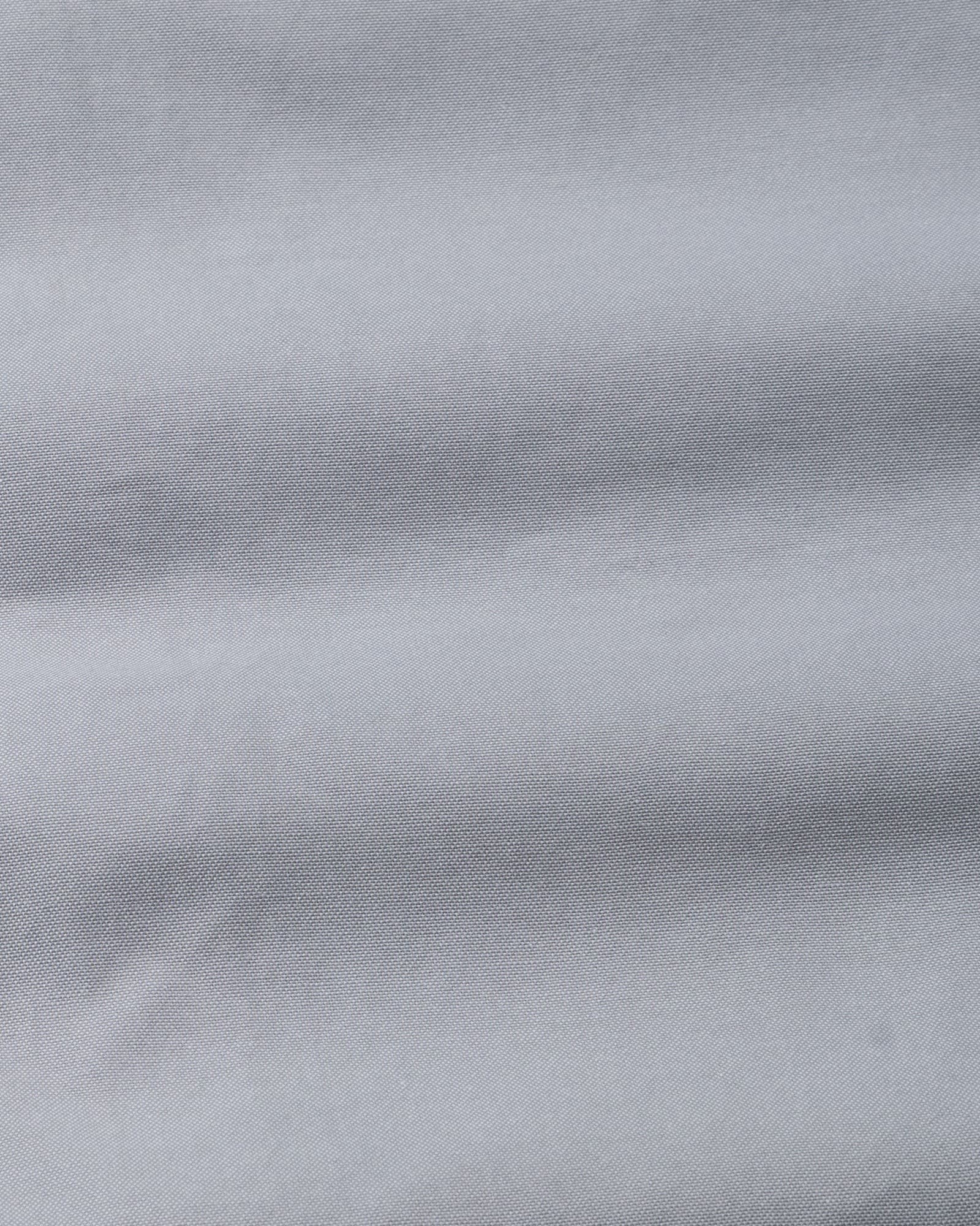 Raven Silver White Cuff Collar Oxford Cotton Shirt