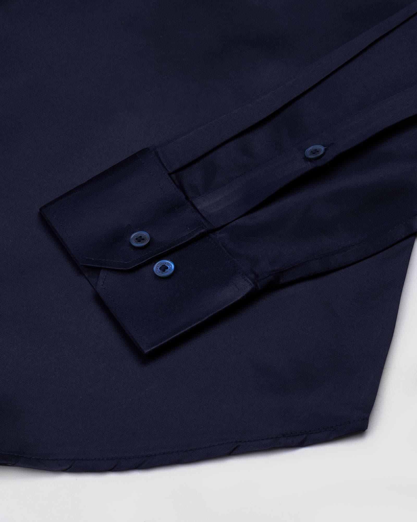 Wilson Navy Blue Plain Satin Shirt