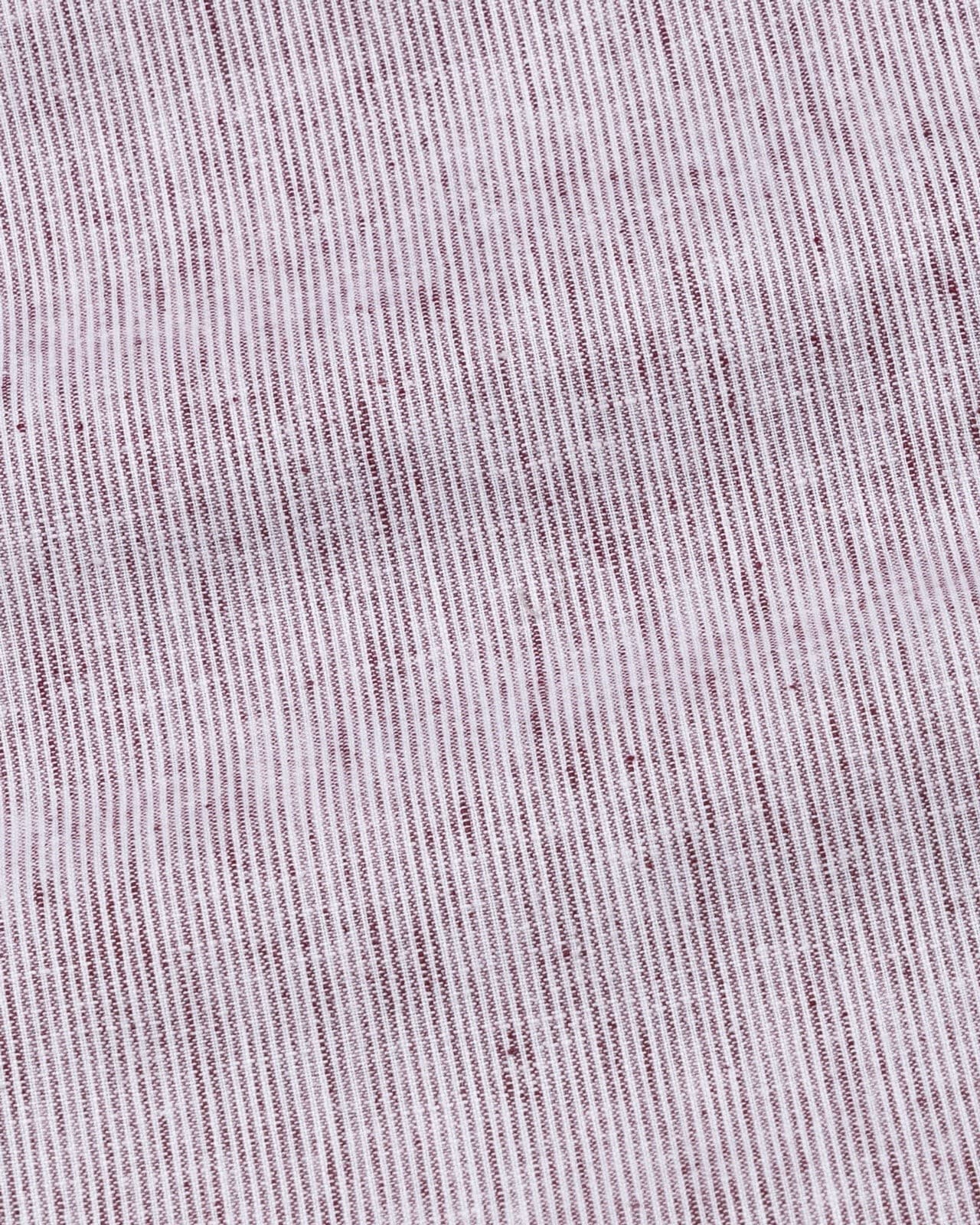 Parcore Maroon Stripe Button Down Linen Cotton Shirt